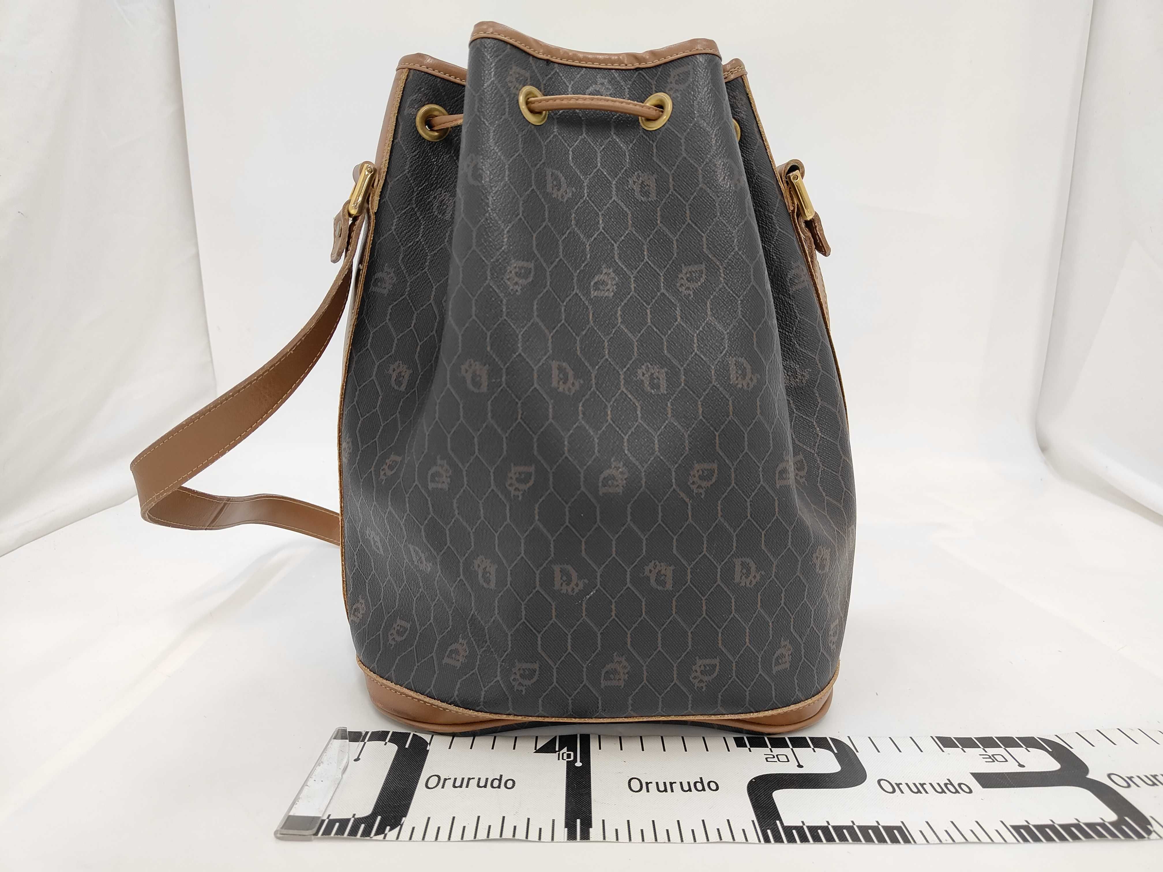 Christian Dior Honeycomb Monogram Coated Canvas Bucket Bag