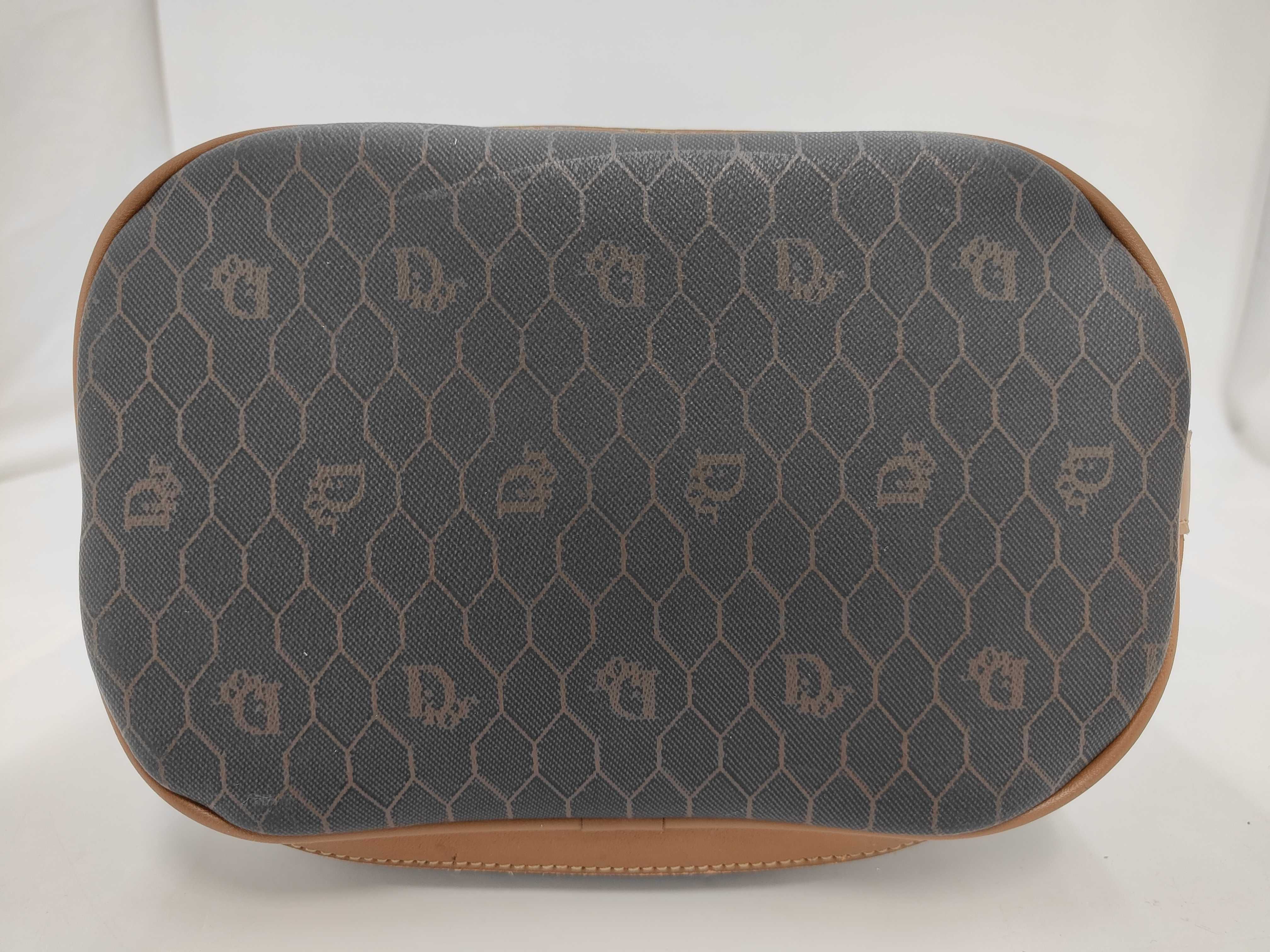 Christian Dior Honeycomb Monogram Coated Canvas Bucket Bag