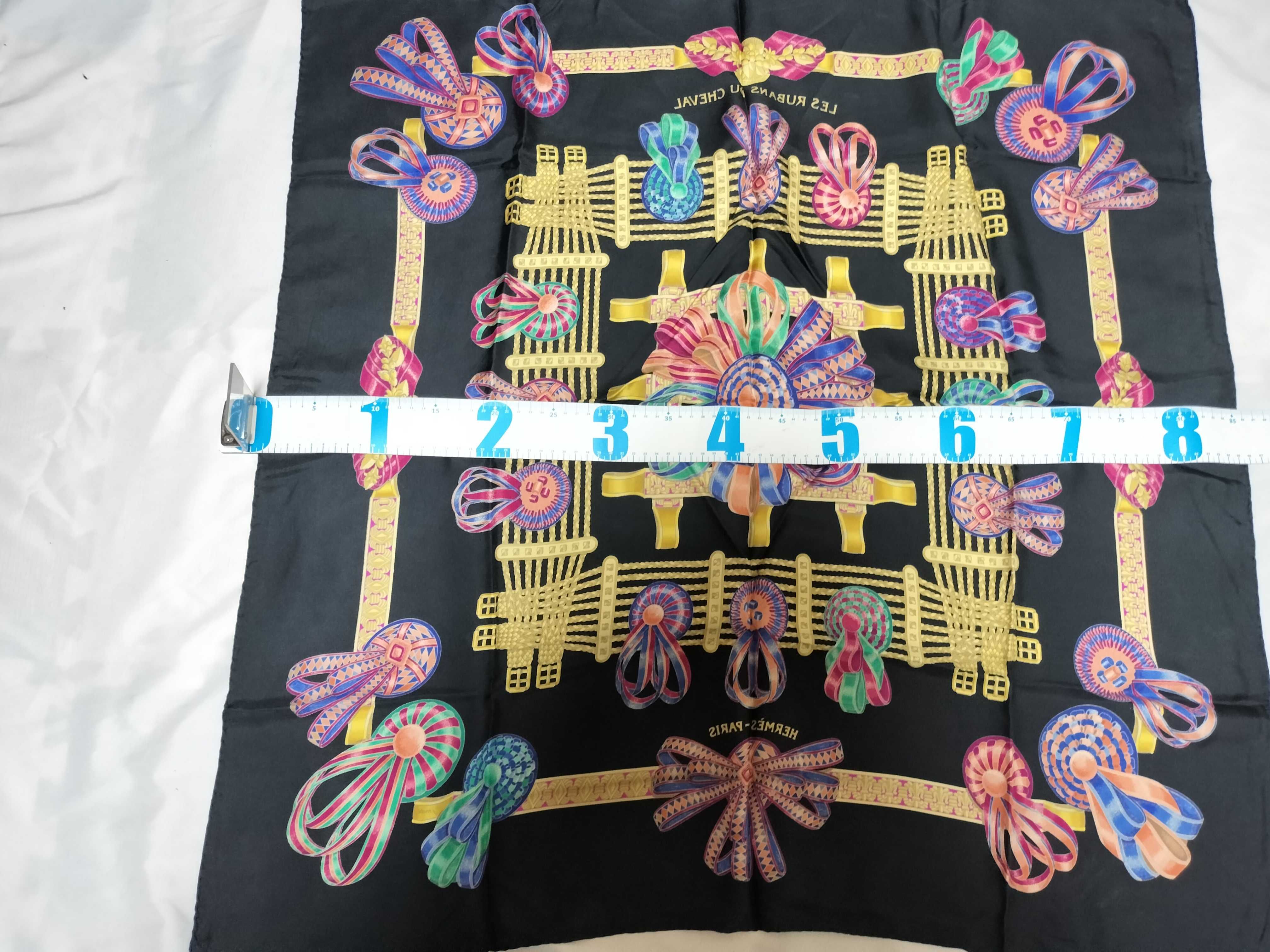Hermes Les Rubans du Cheval Silk Scarf