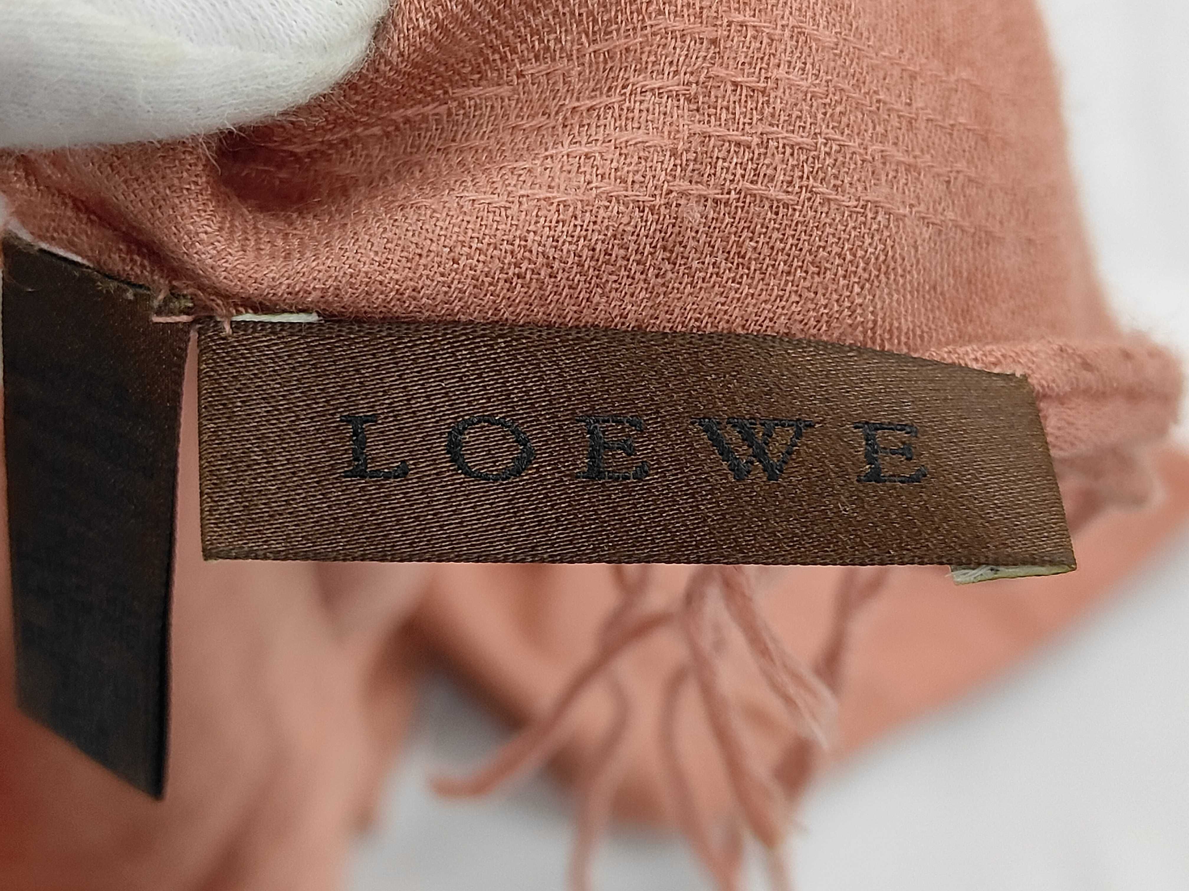 Loewe Cashmere Silk and Wool Blend Jacquard Scarf
