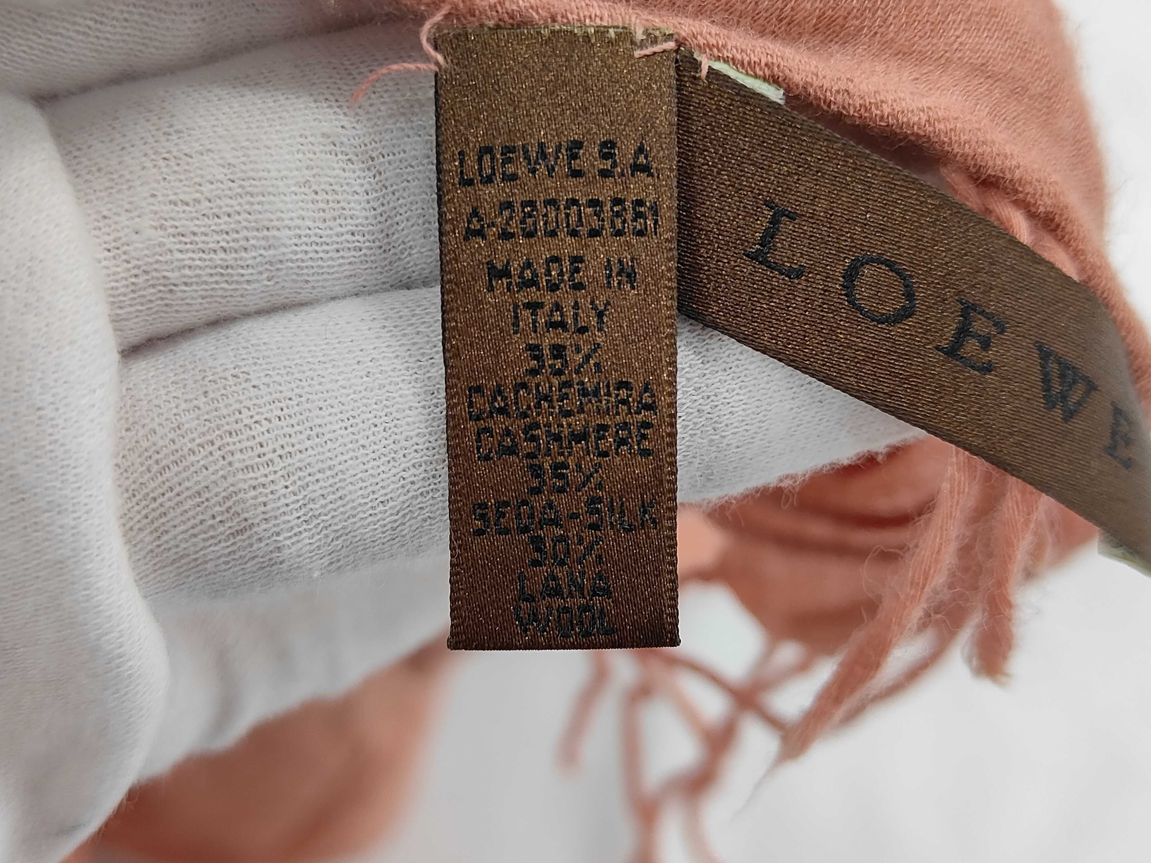 Loewe Cashmere Silk and Wool Blend Jacquard Scarf