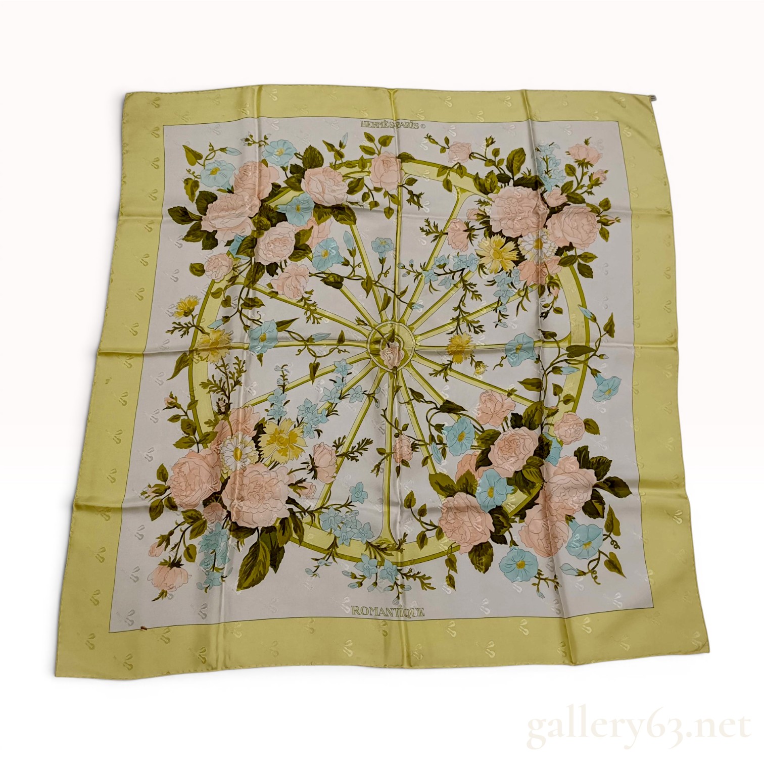 Hermes Romantique Silk Jacquard Scarf by Maurice Tranchant