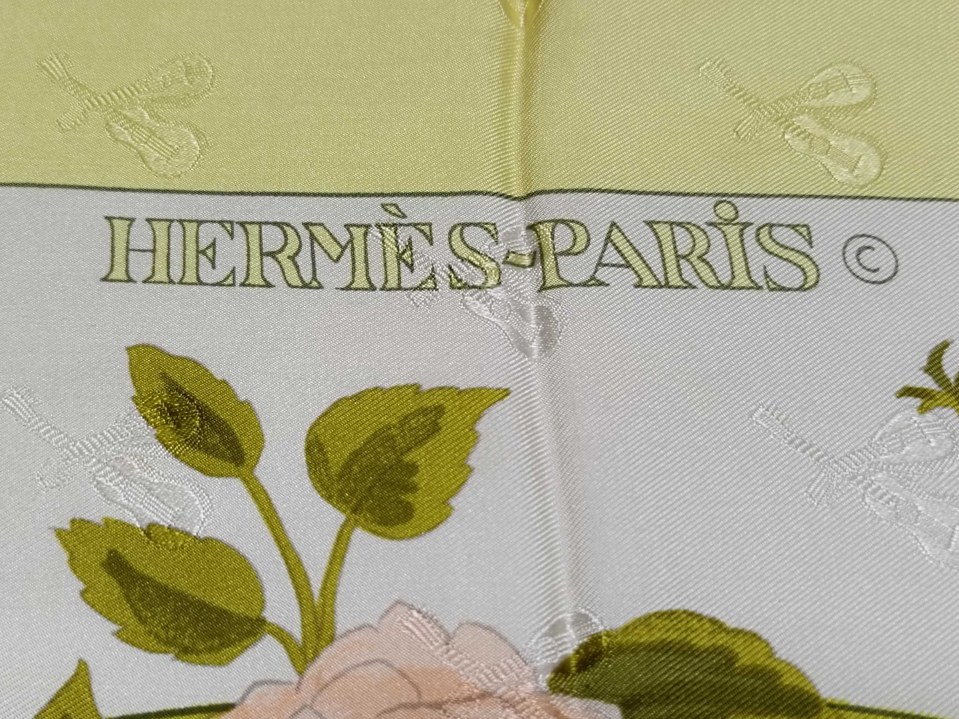 Hermes Romantique Silk Jacquard Scarf by Maurice Tranchant