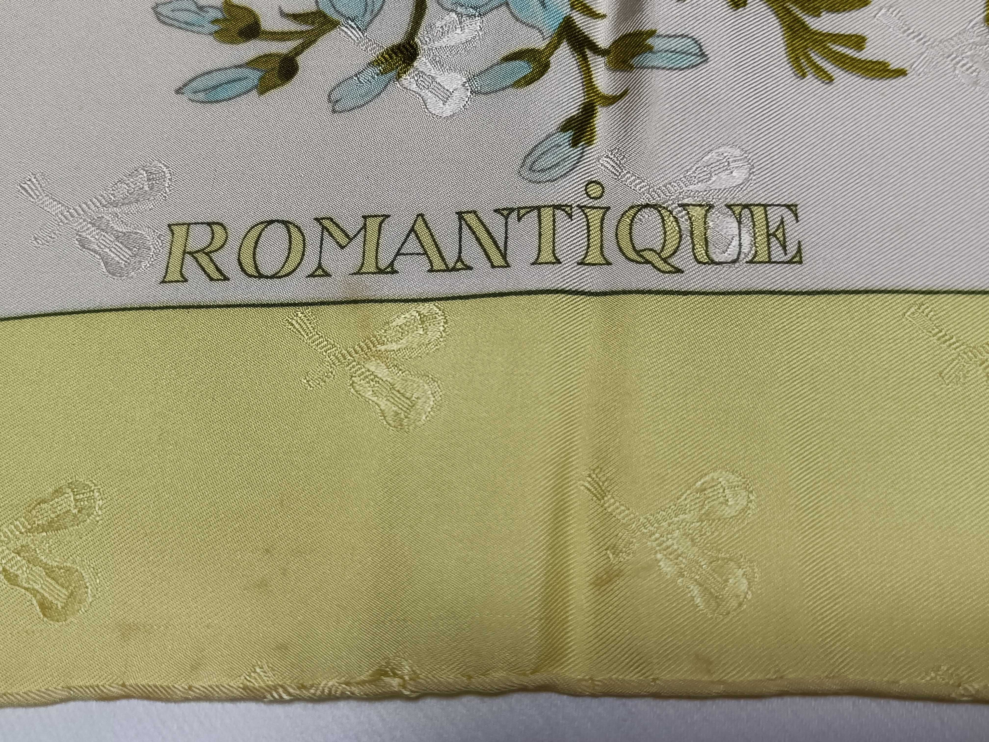 Hermes Romantique Silk Jacquard Scarf by Maurice Tranchant