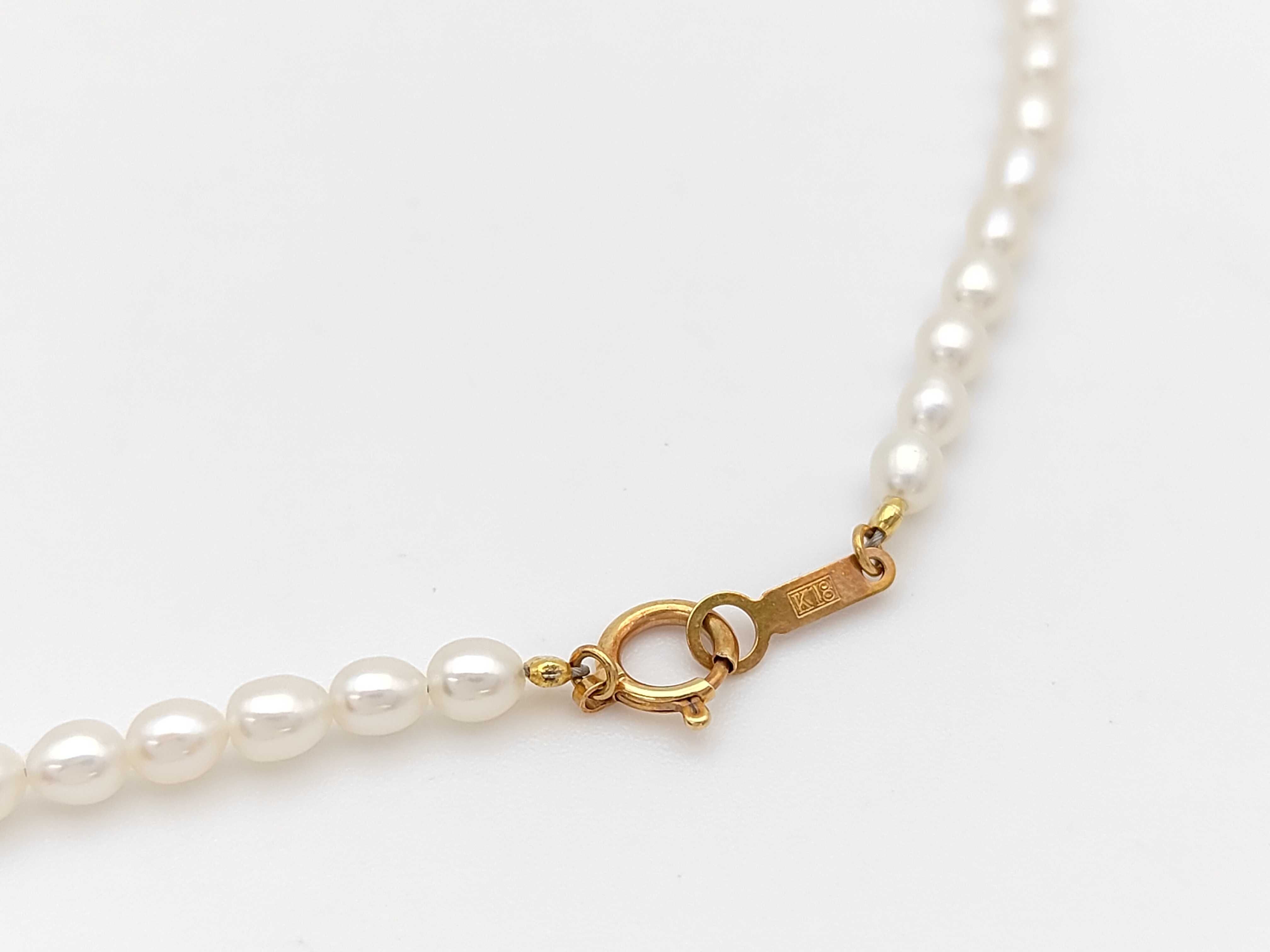 18K Yellow Gold and Cultured Pearl Pendant Necklace