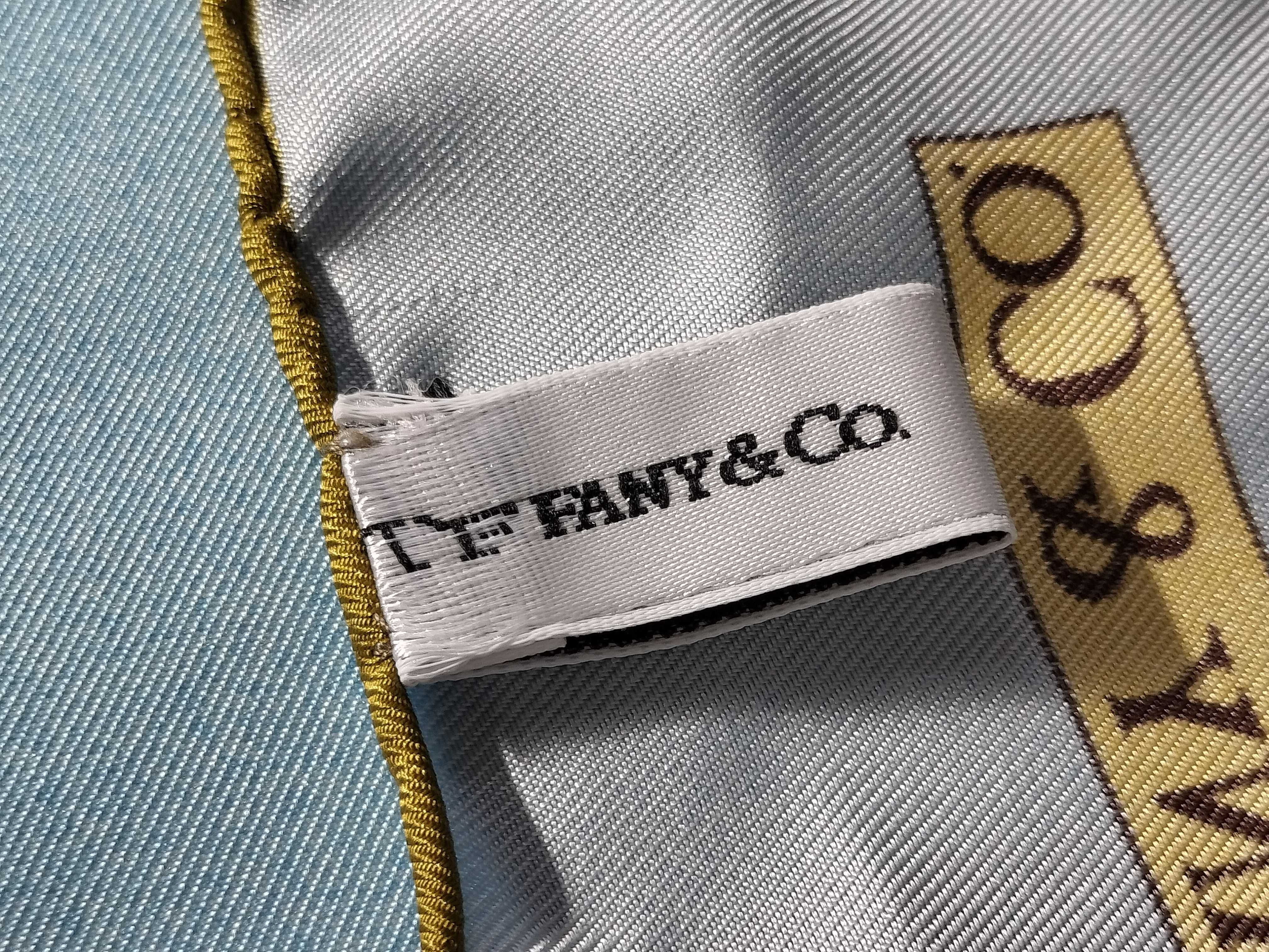 Tiffany and Co. Sunflower Print Silk Square Scarf