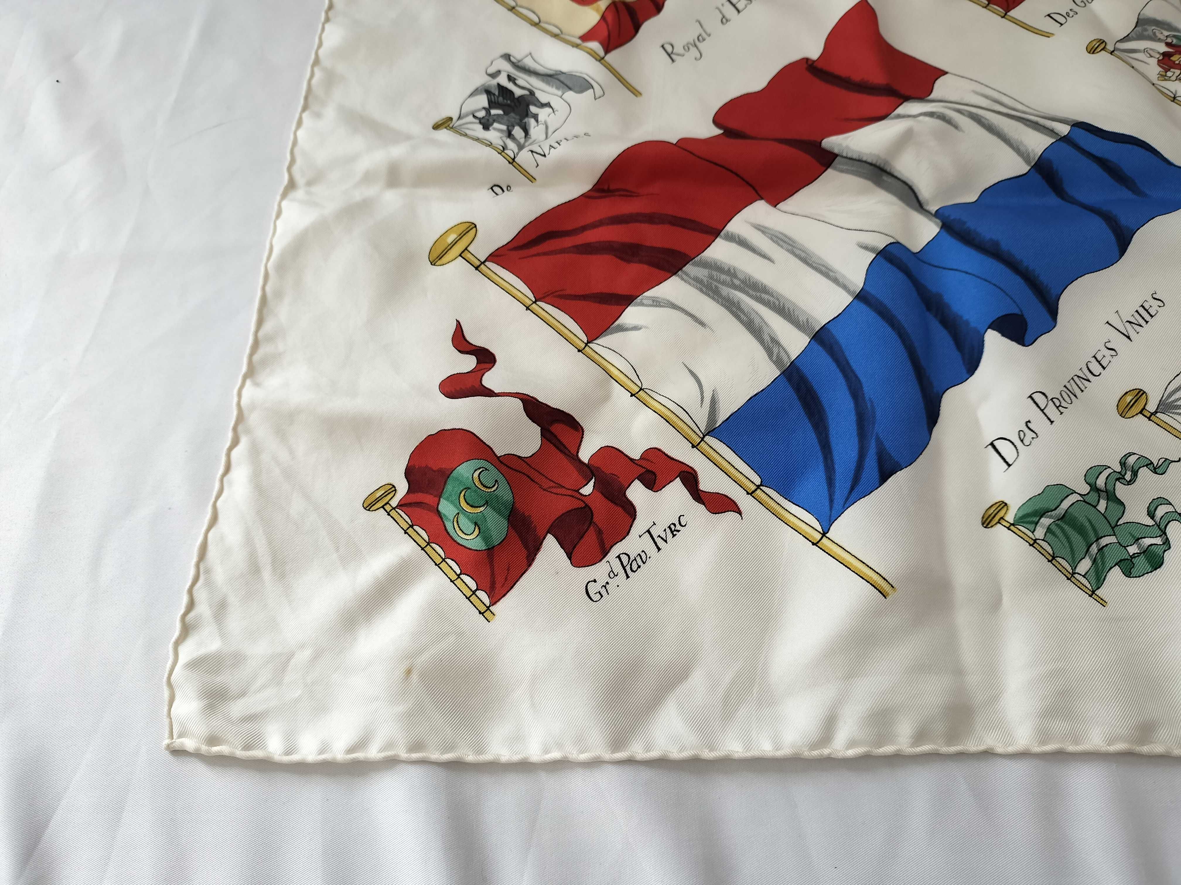 Hermes Pavois Silk Scarf Designed by Philippe Ledoux