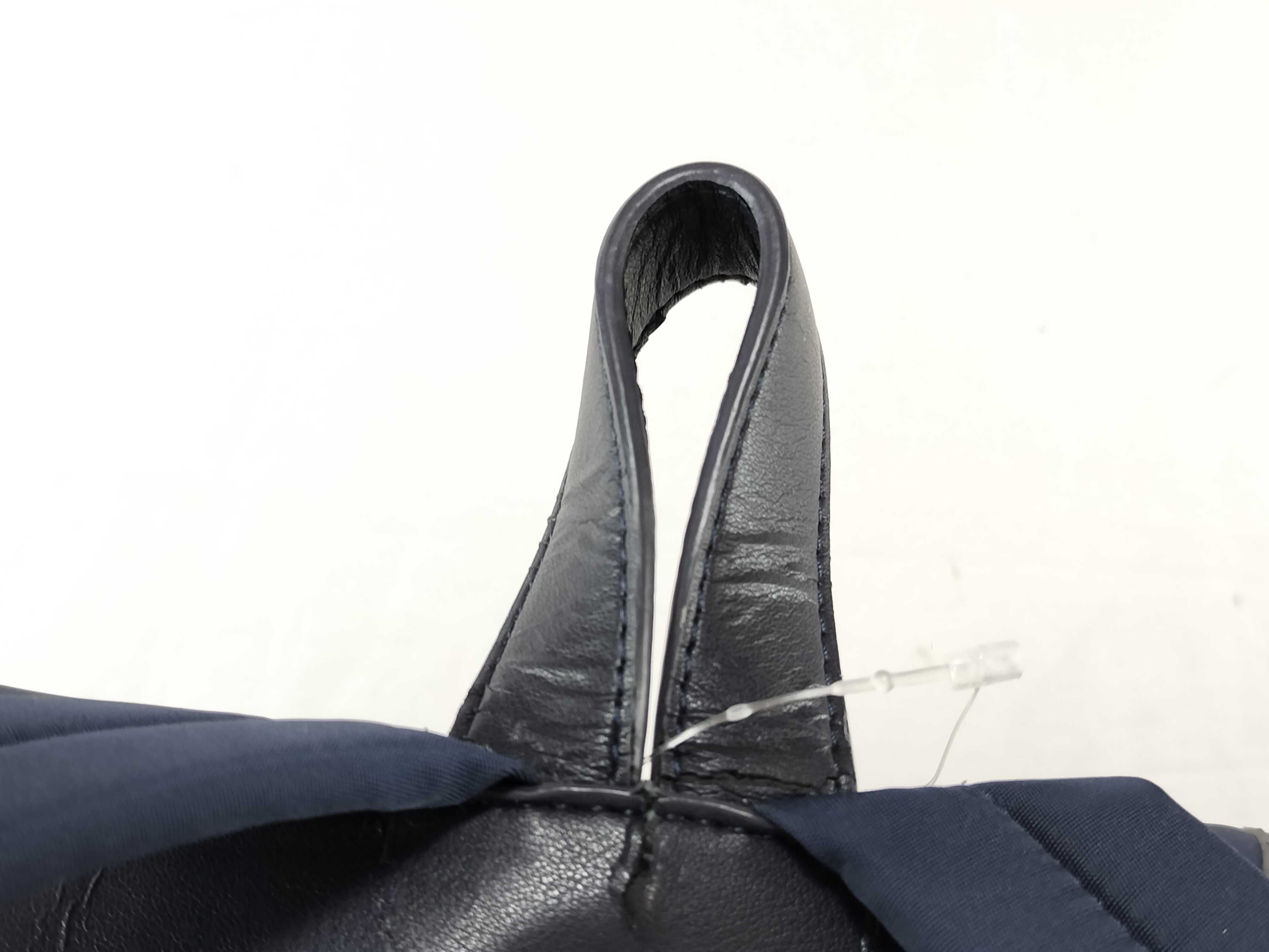 Agnes b. Voyage Navy Nylon and Leather Backpack