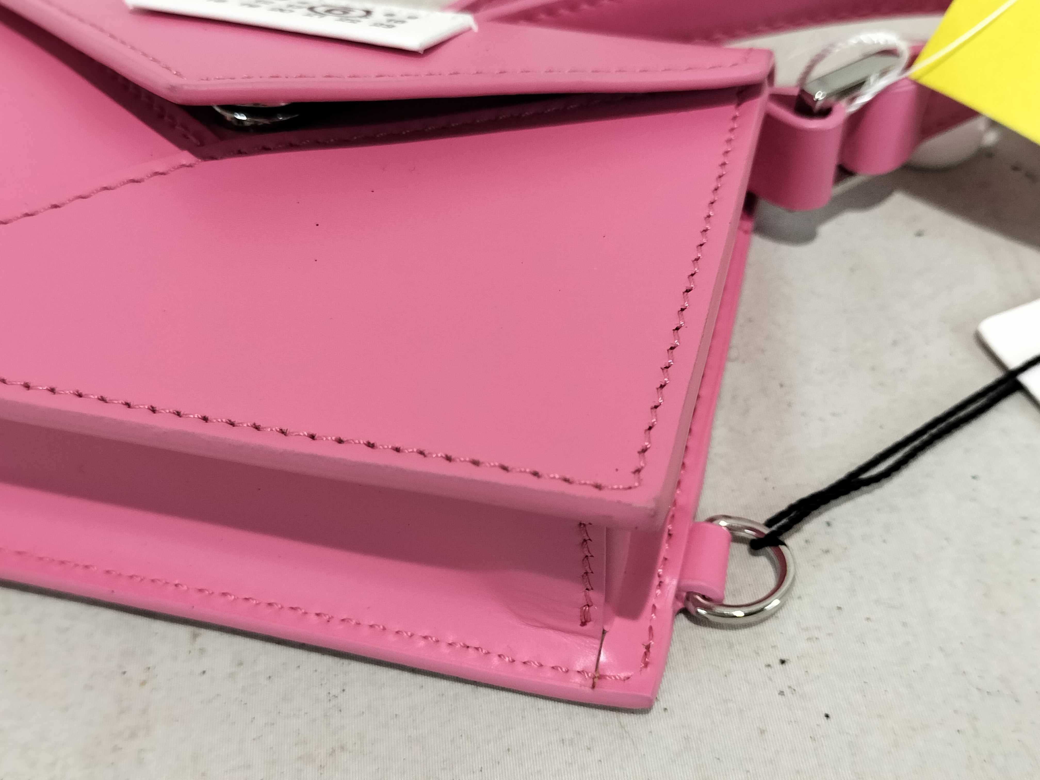 MM6 Maison Margiela Micro Japanese Crossbody Bag in Pink Leather