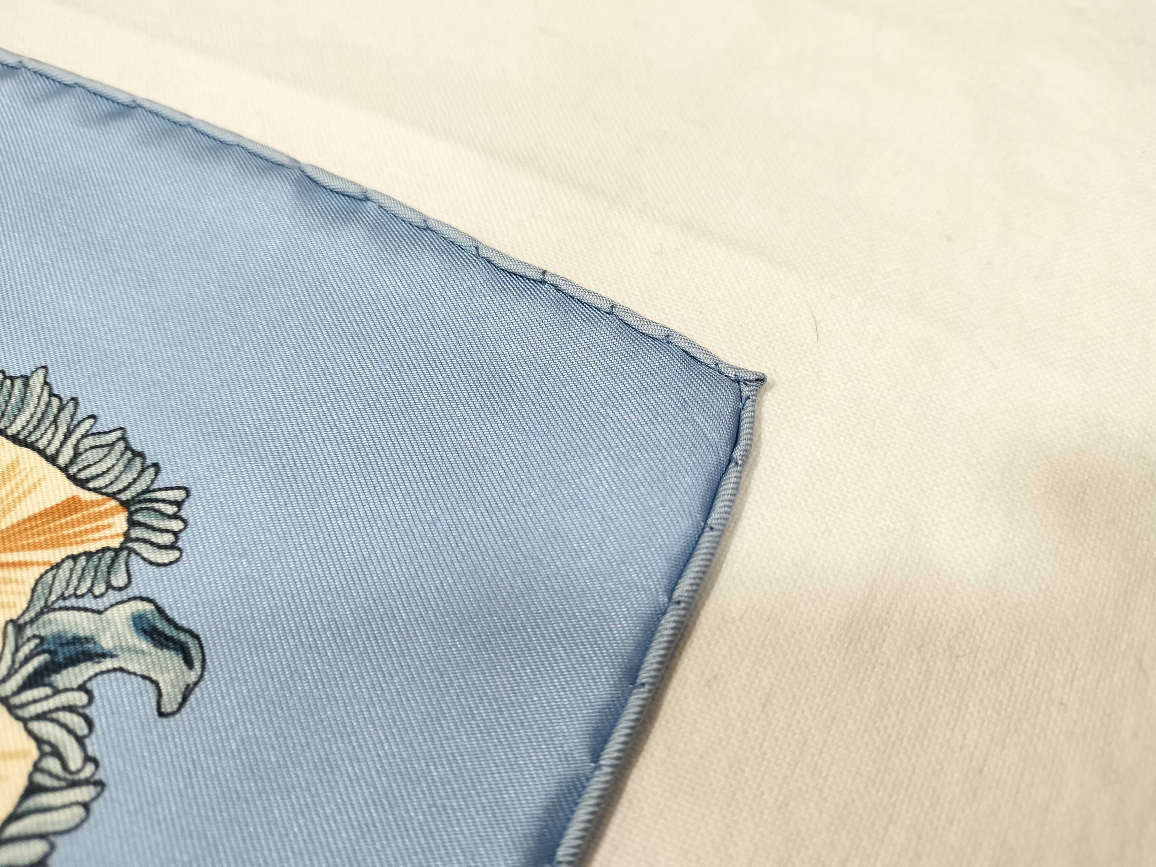 Hermes Traineaux et Glissades Silk Scarf Designed by Francoise de la Perriere