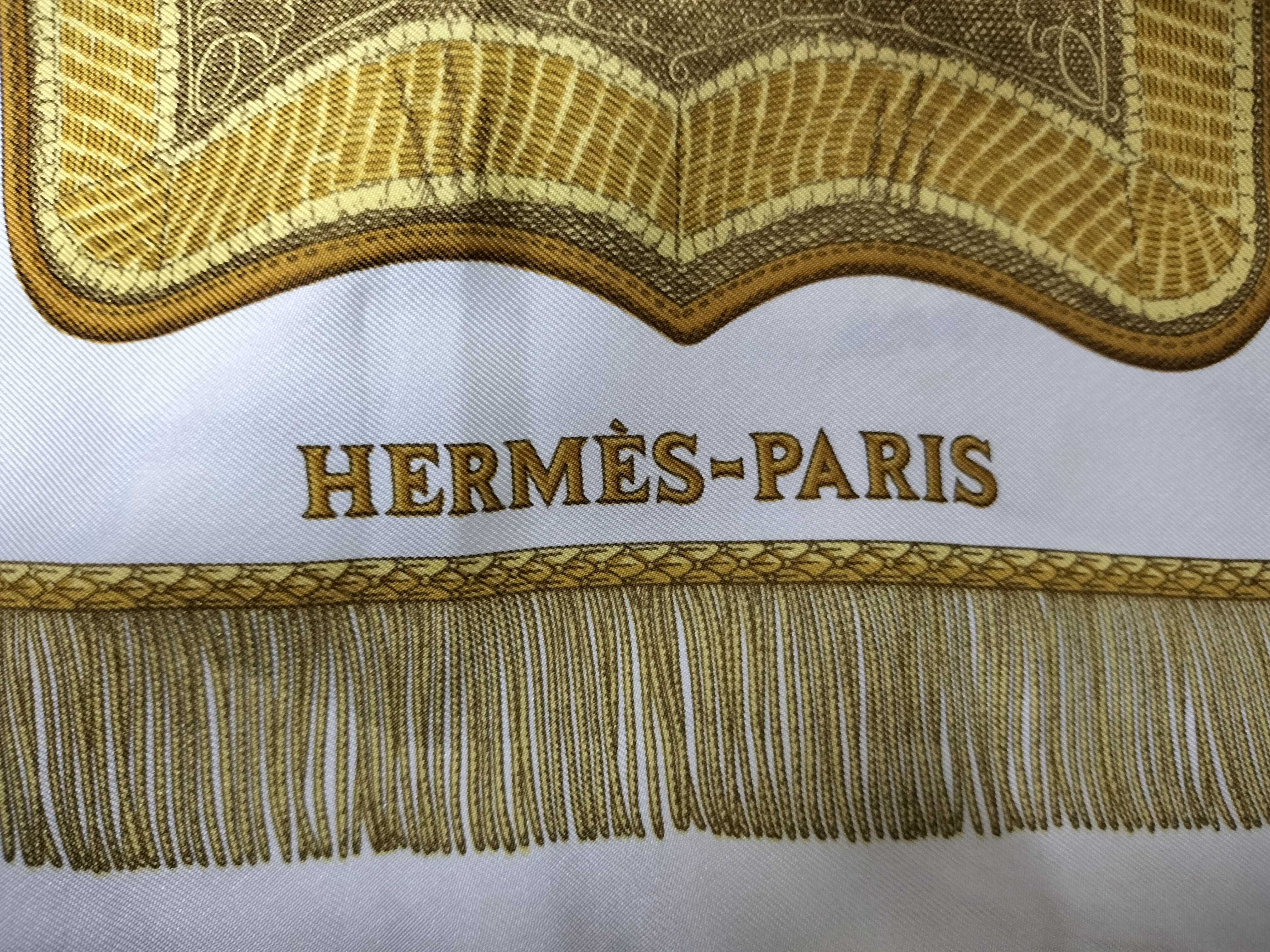 Hermes Poste et Cavalerie Silk Scarf