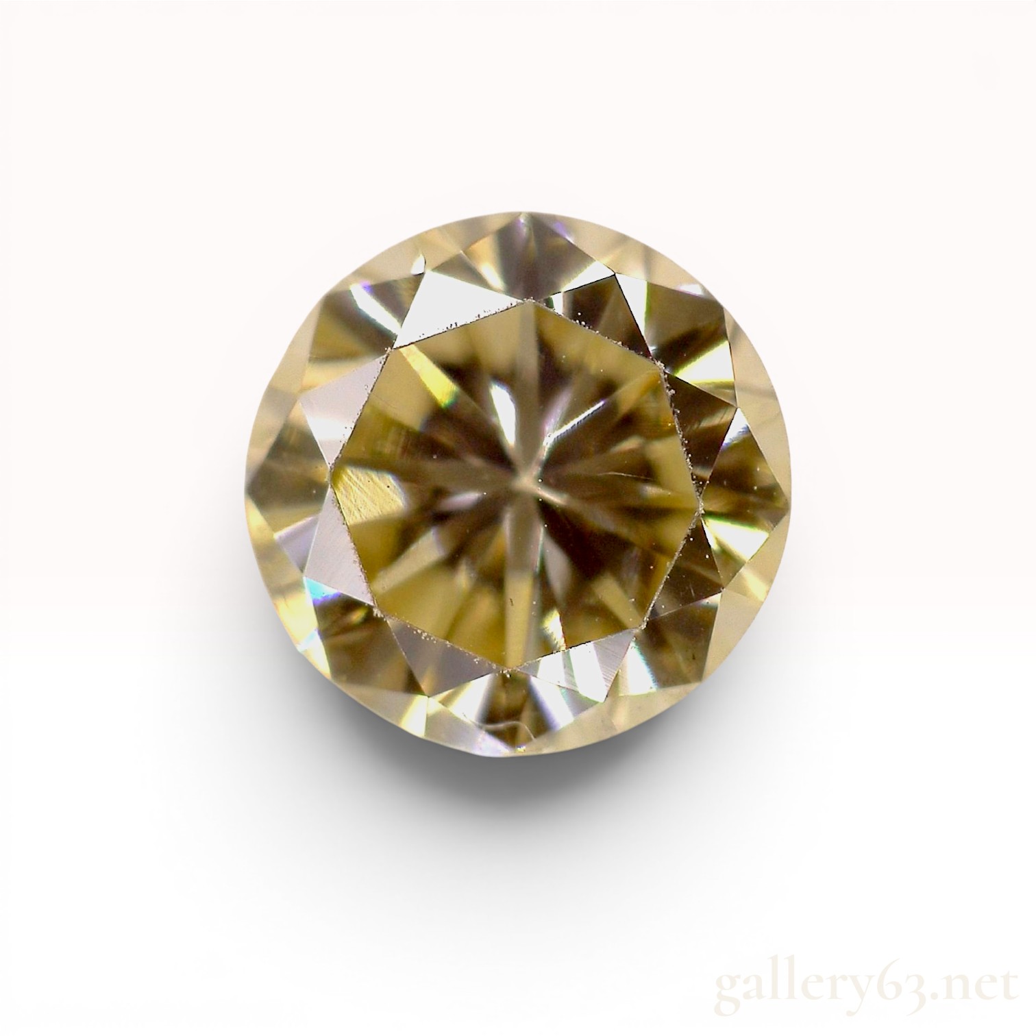 0.398 ct Fancy Light Brown Round Brilliant Cut Natural Diamond with CGL Report
