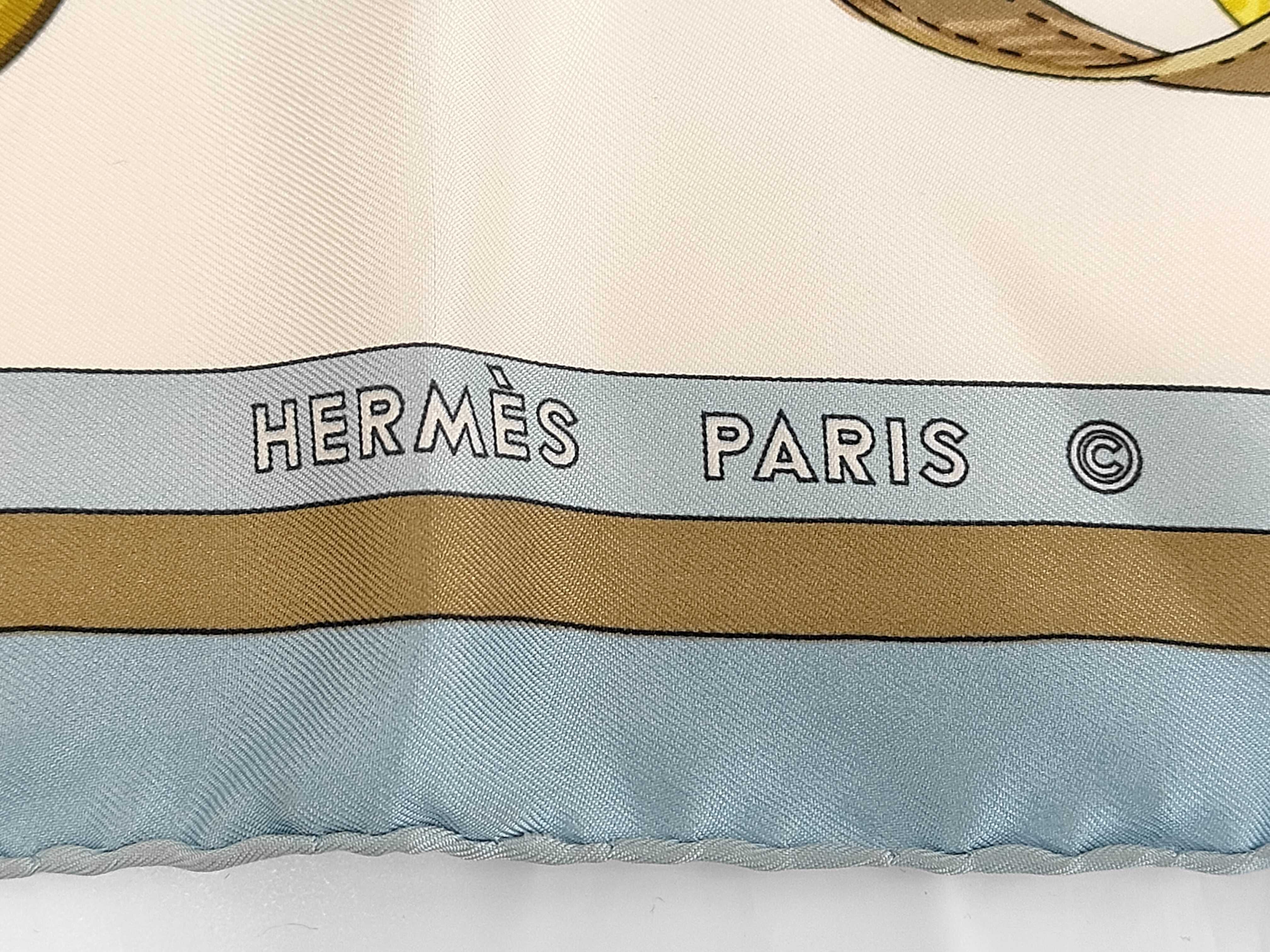 Hermes Coaching Silk Scarf by Julia Abadie