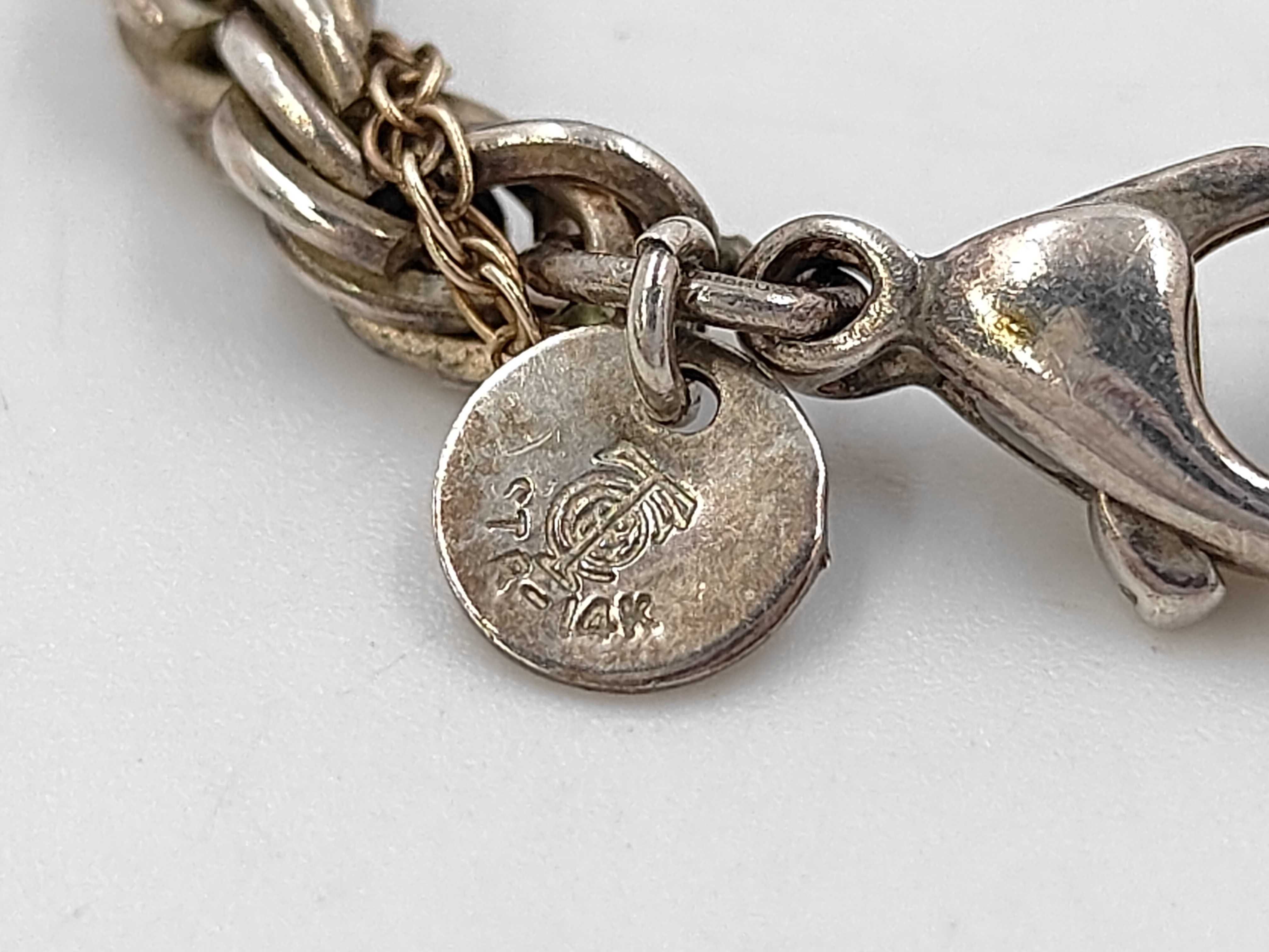 Tiffany & Co. Two-Tone Sterling Silver and 14k Gold Rope Chain Necklace