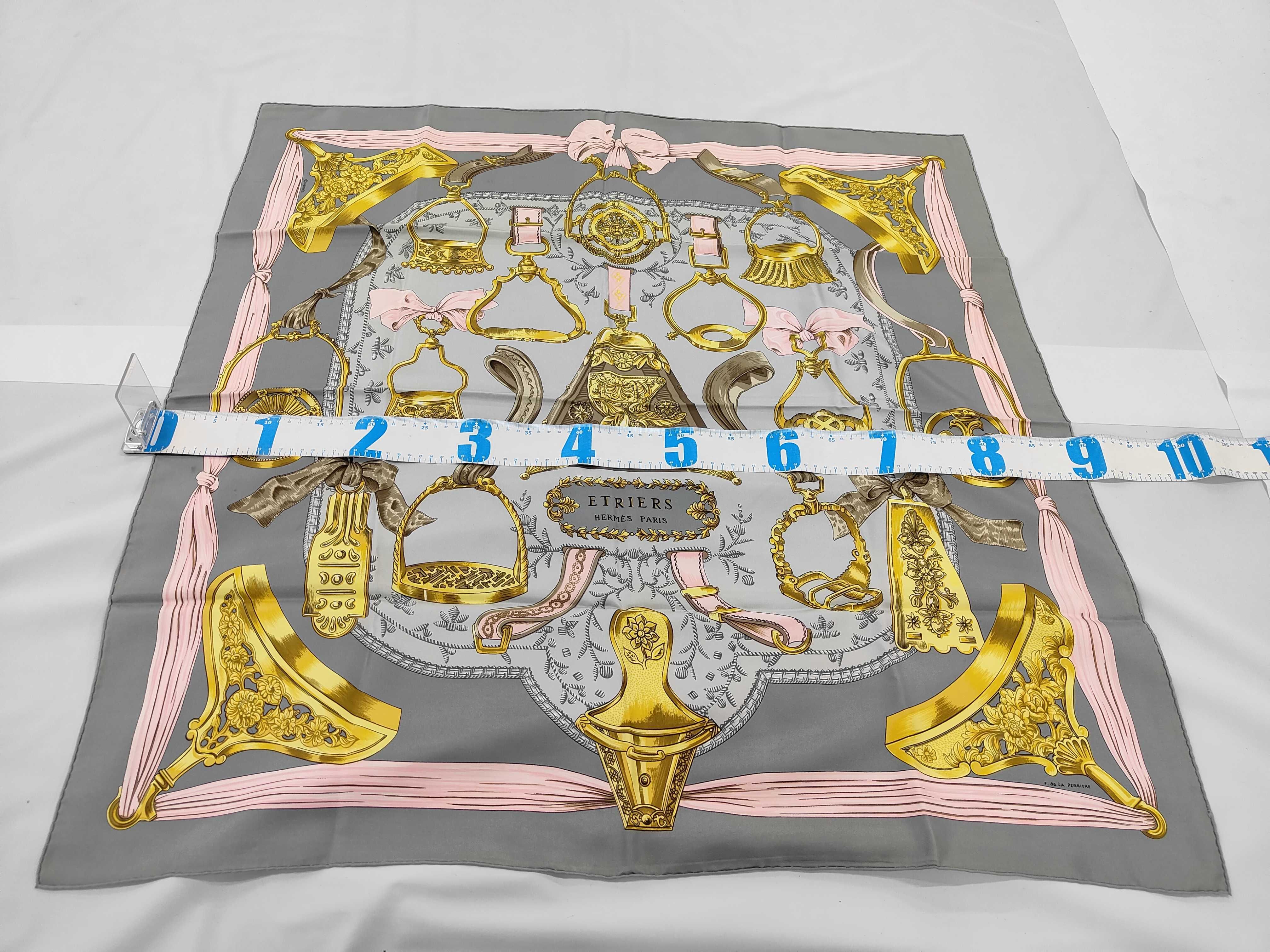 Hermes Etriers Silk Scarf by Francoise de la Perriere