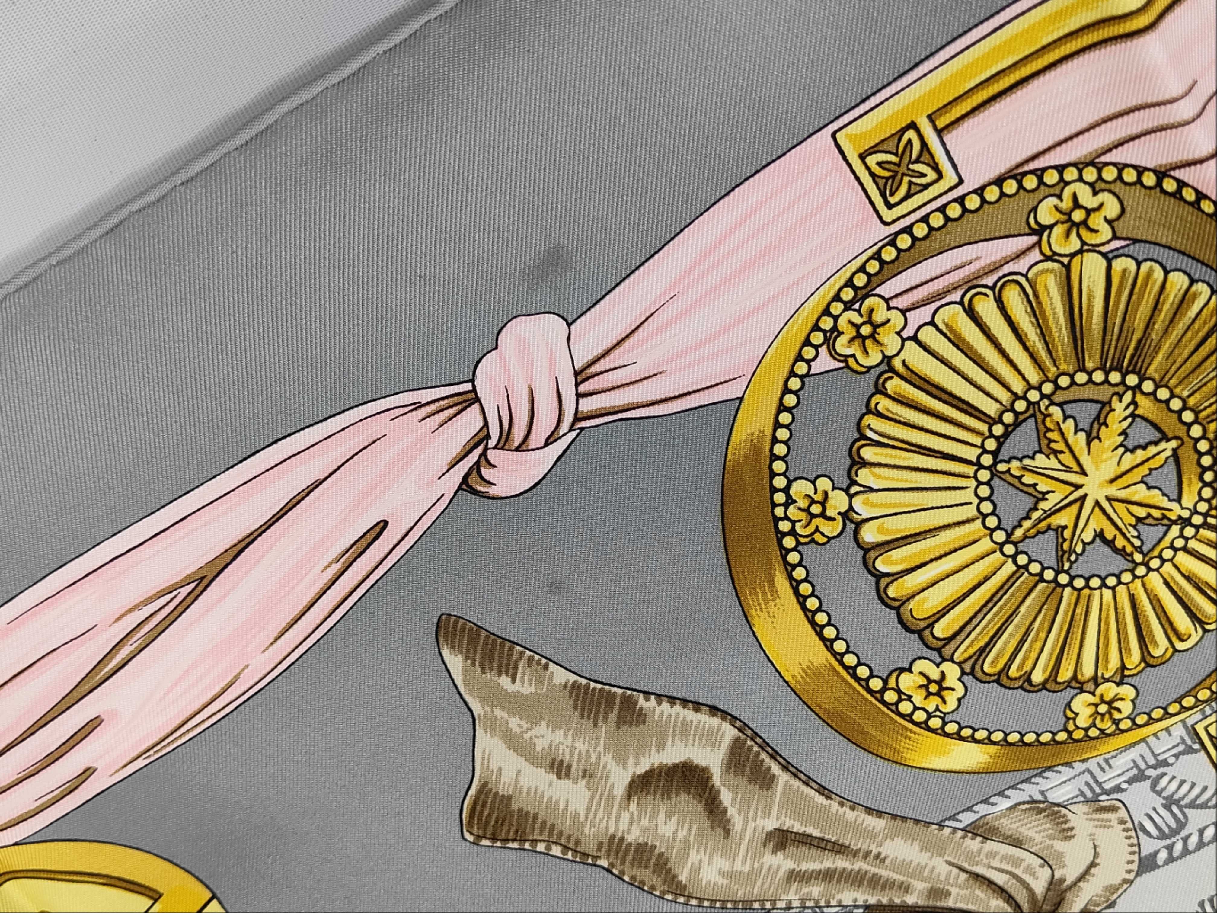 Hermes Etriers Silk Scarf by Francoise de la Perriere