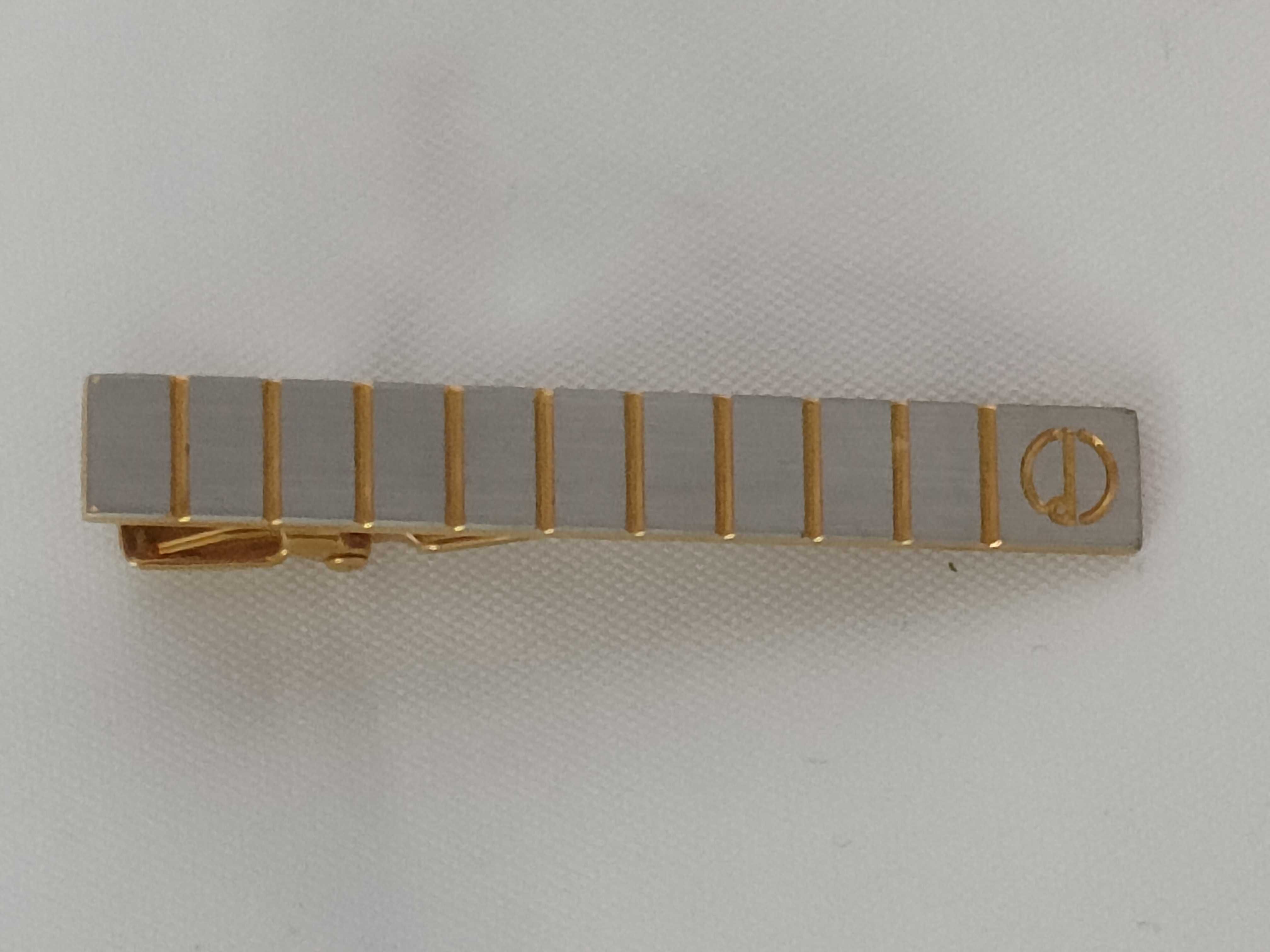 Christian Dior Two-Tone Geometric Tie Clip
