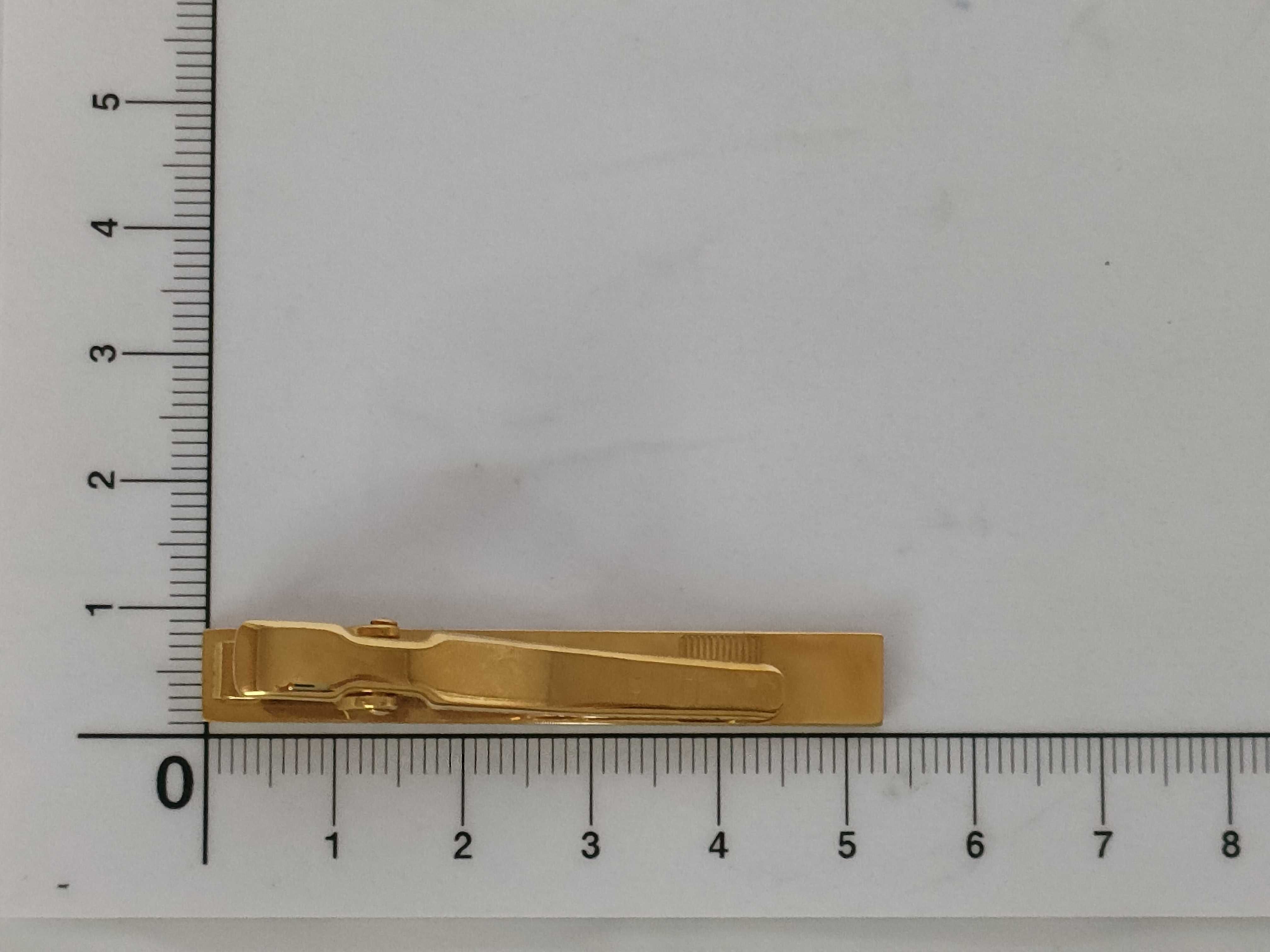 Christian Dior Two-Tone Geometric Tie Clip