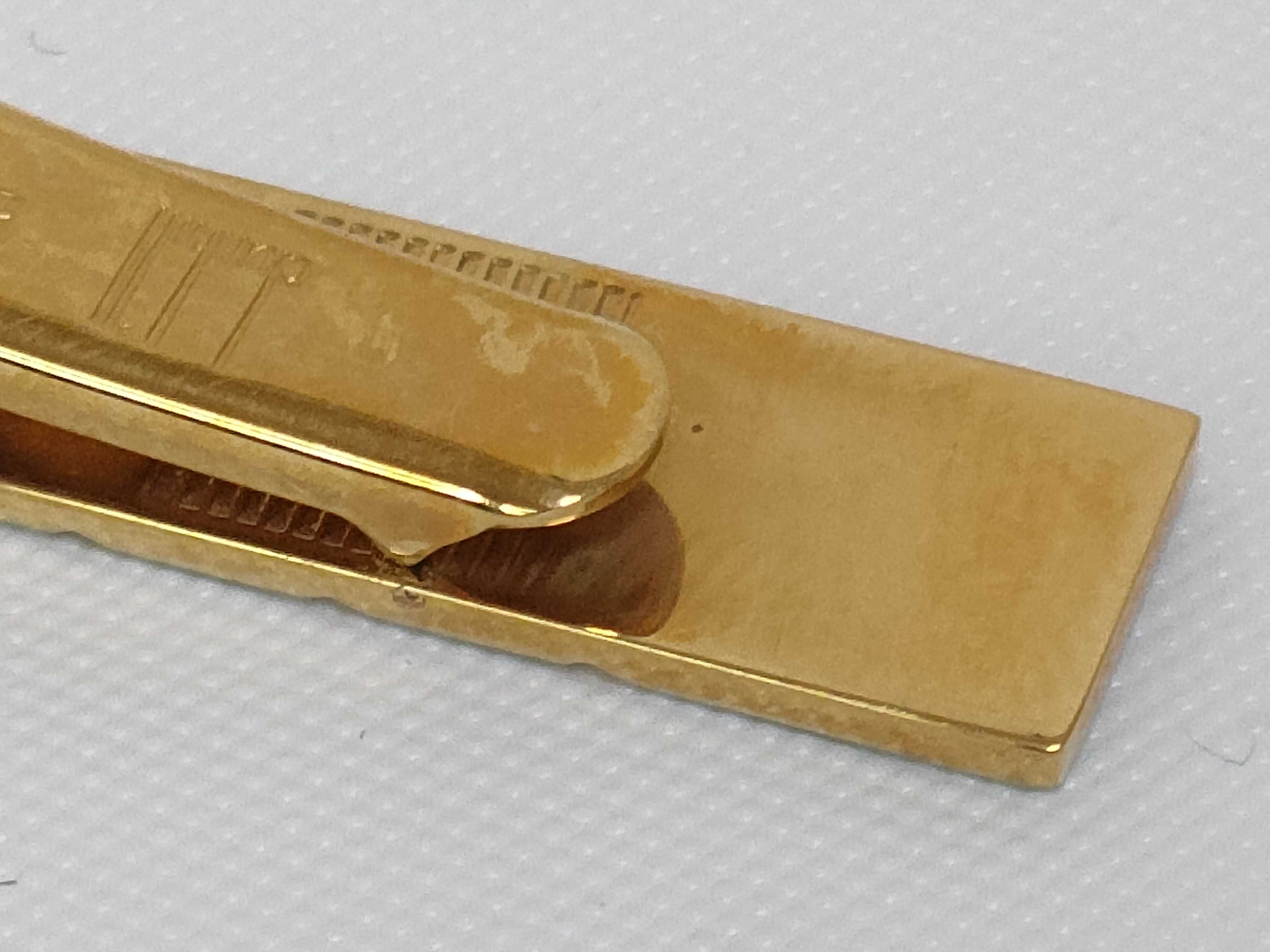 Christian Dior Two-Tone Geometric Tie Clip