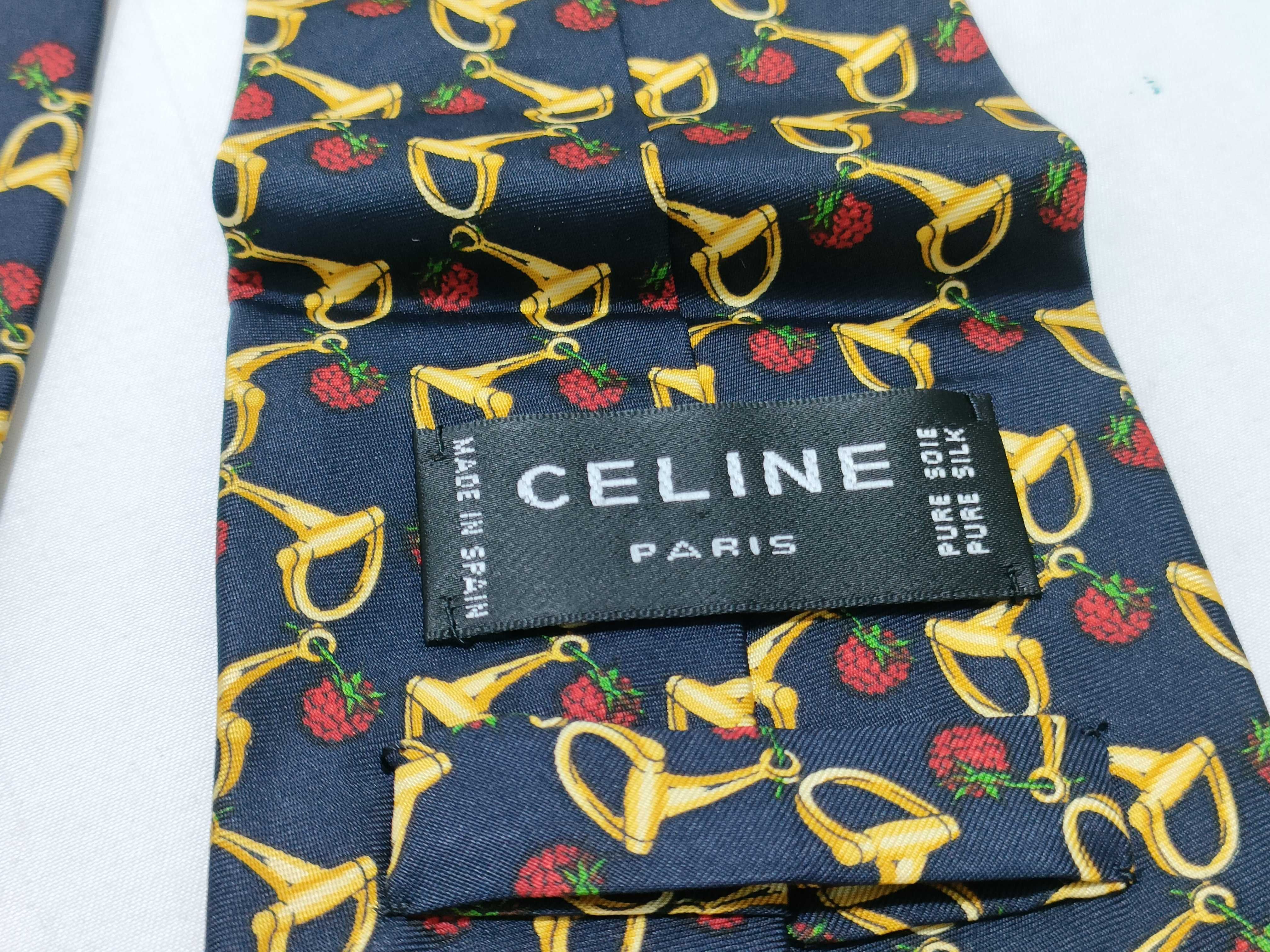 Two Designer Silk Neckties, Celine and Fendi