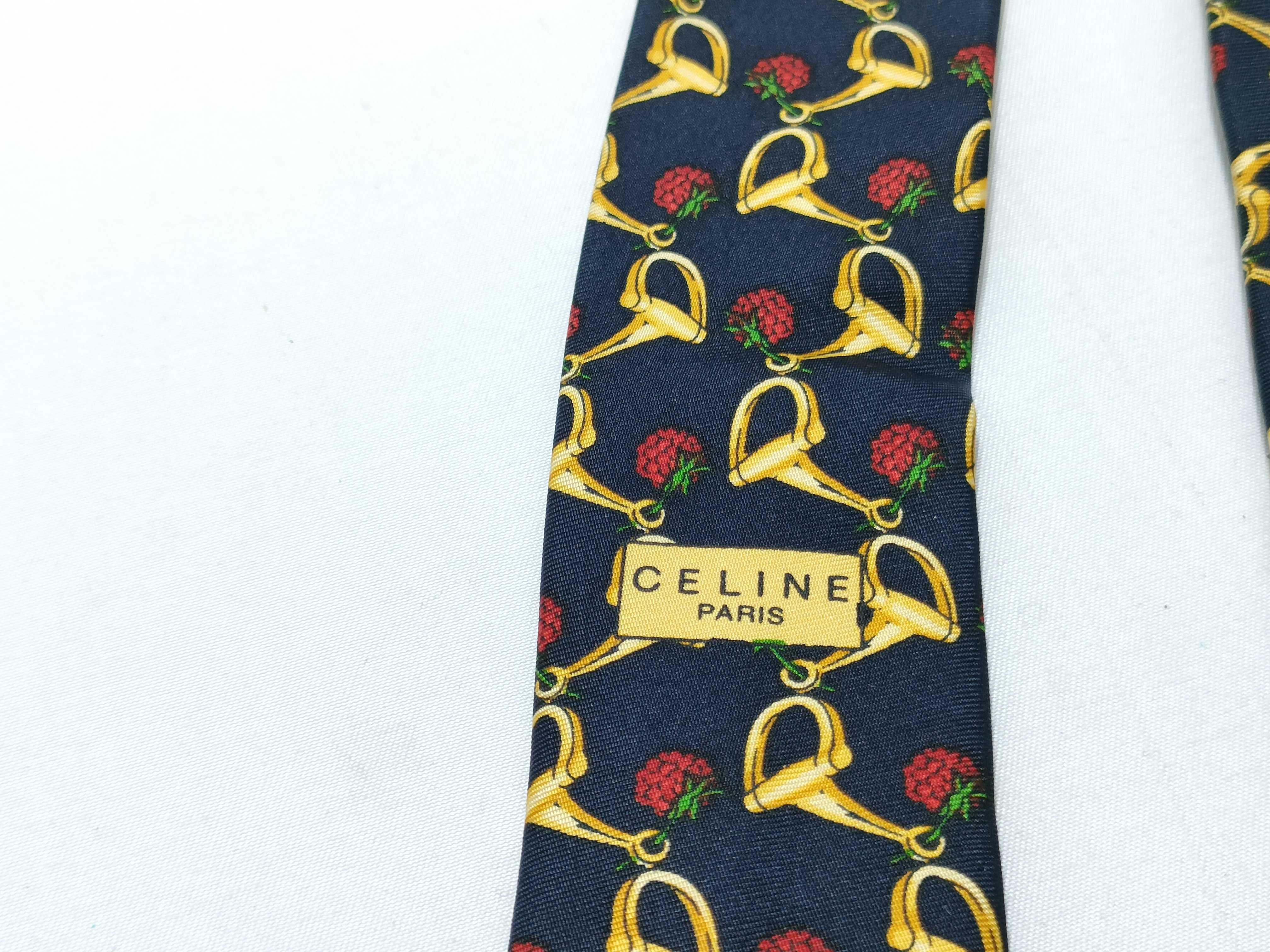 Two Designer Silk Neckties, Celine and Fendi
