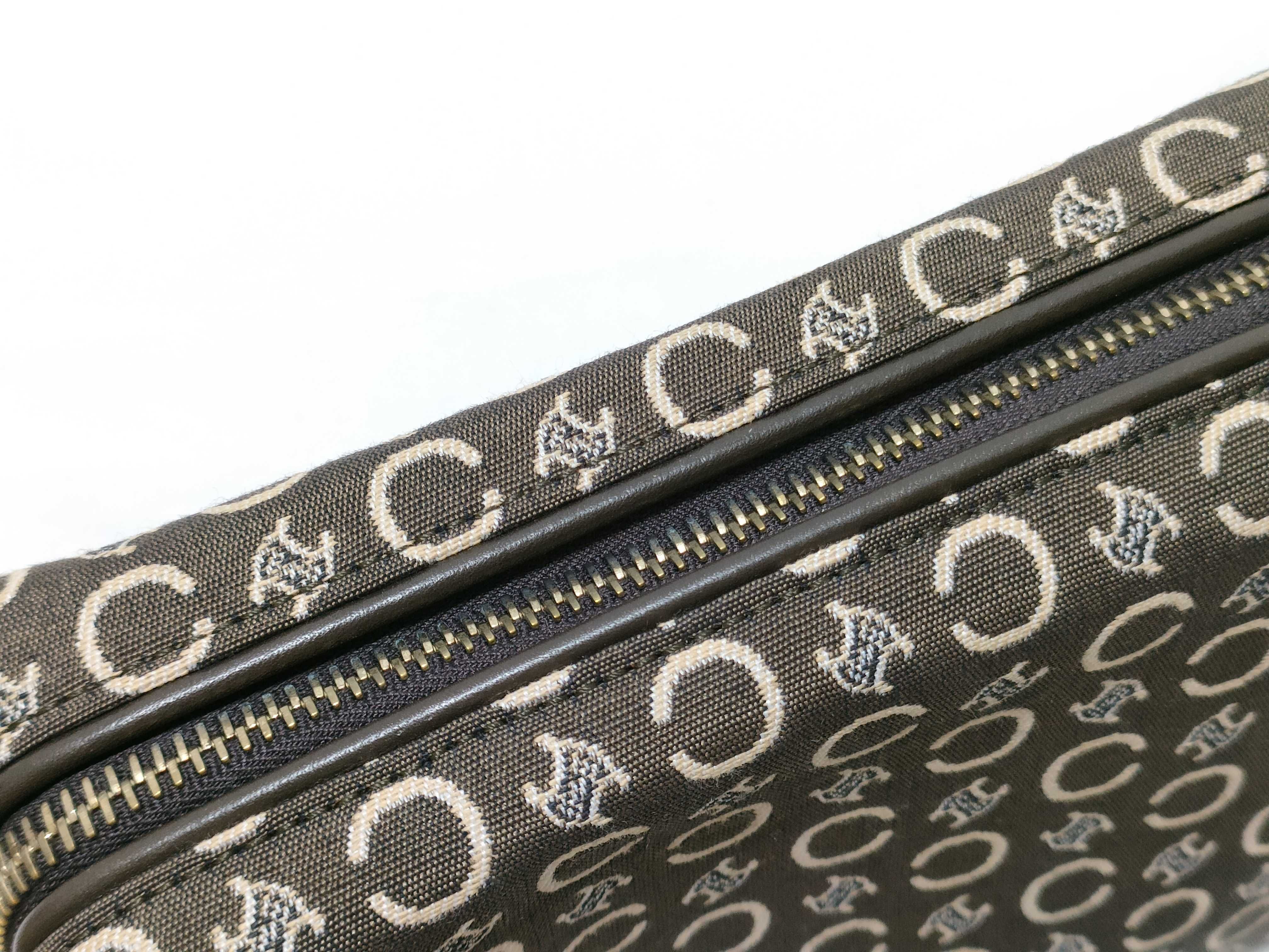Celine Macadam C Logo and Triomphe Jacquard Cosmetic Pouch