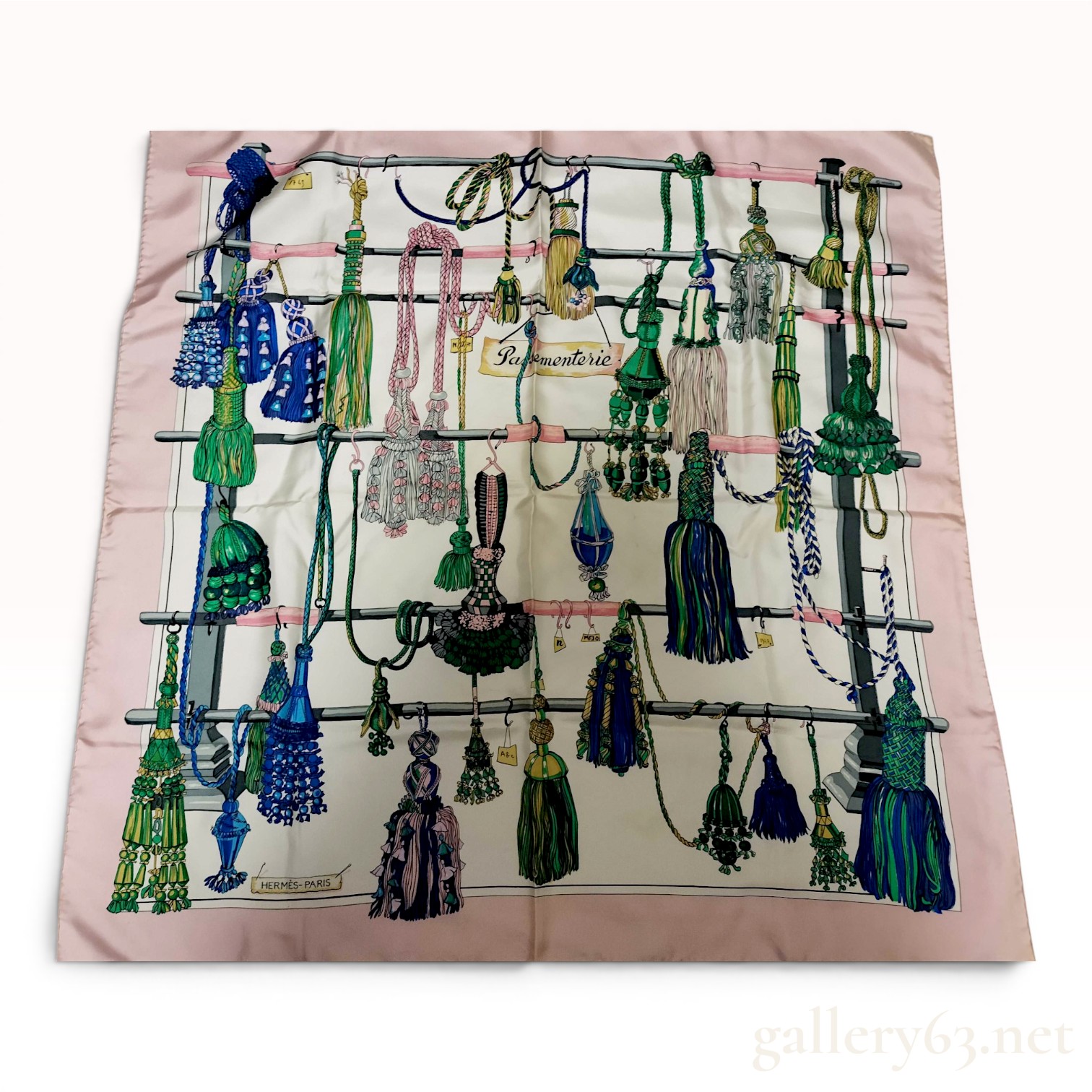Hermes Passementerie Silk Scarf