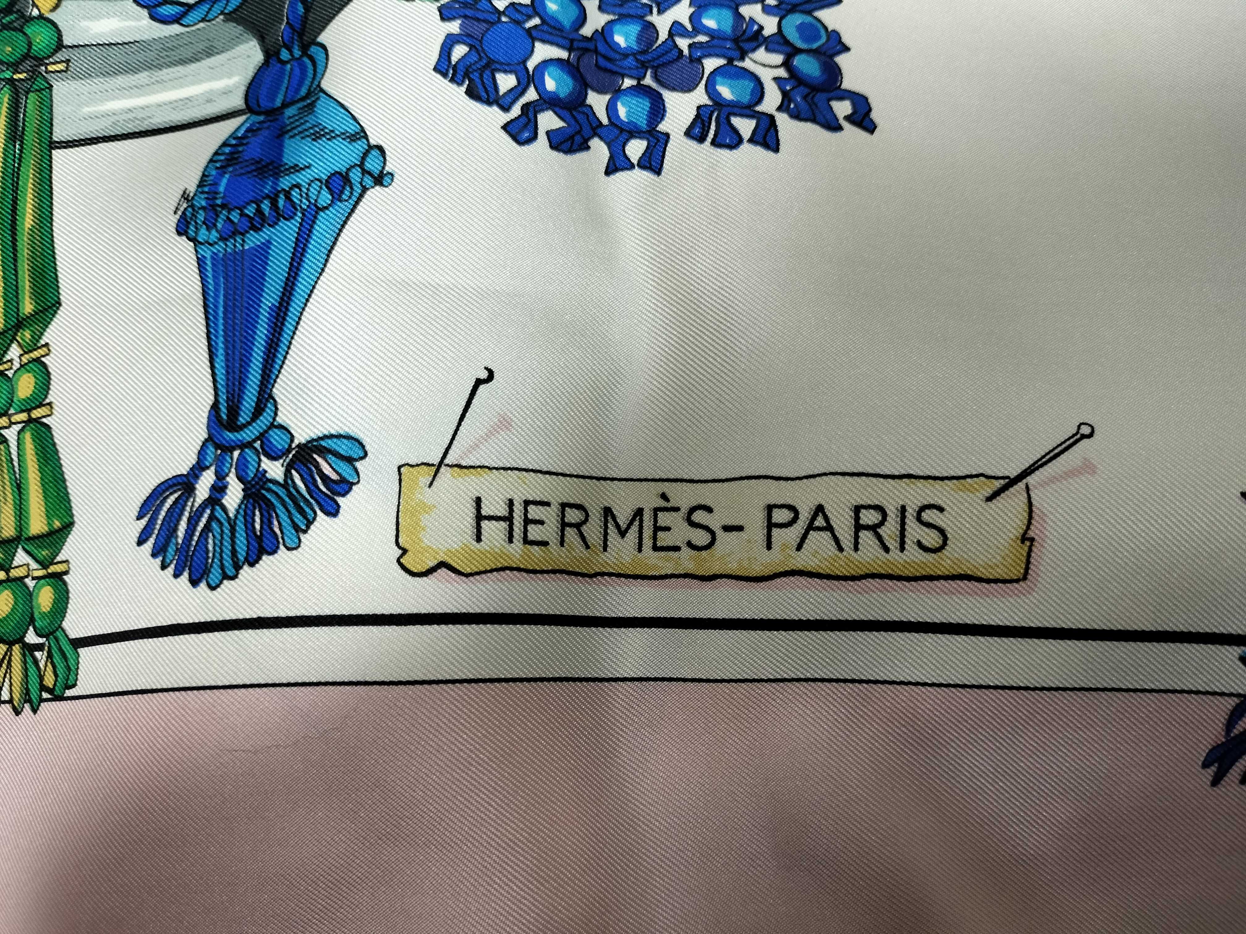 Hermes Passementerie Silk Scarf