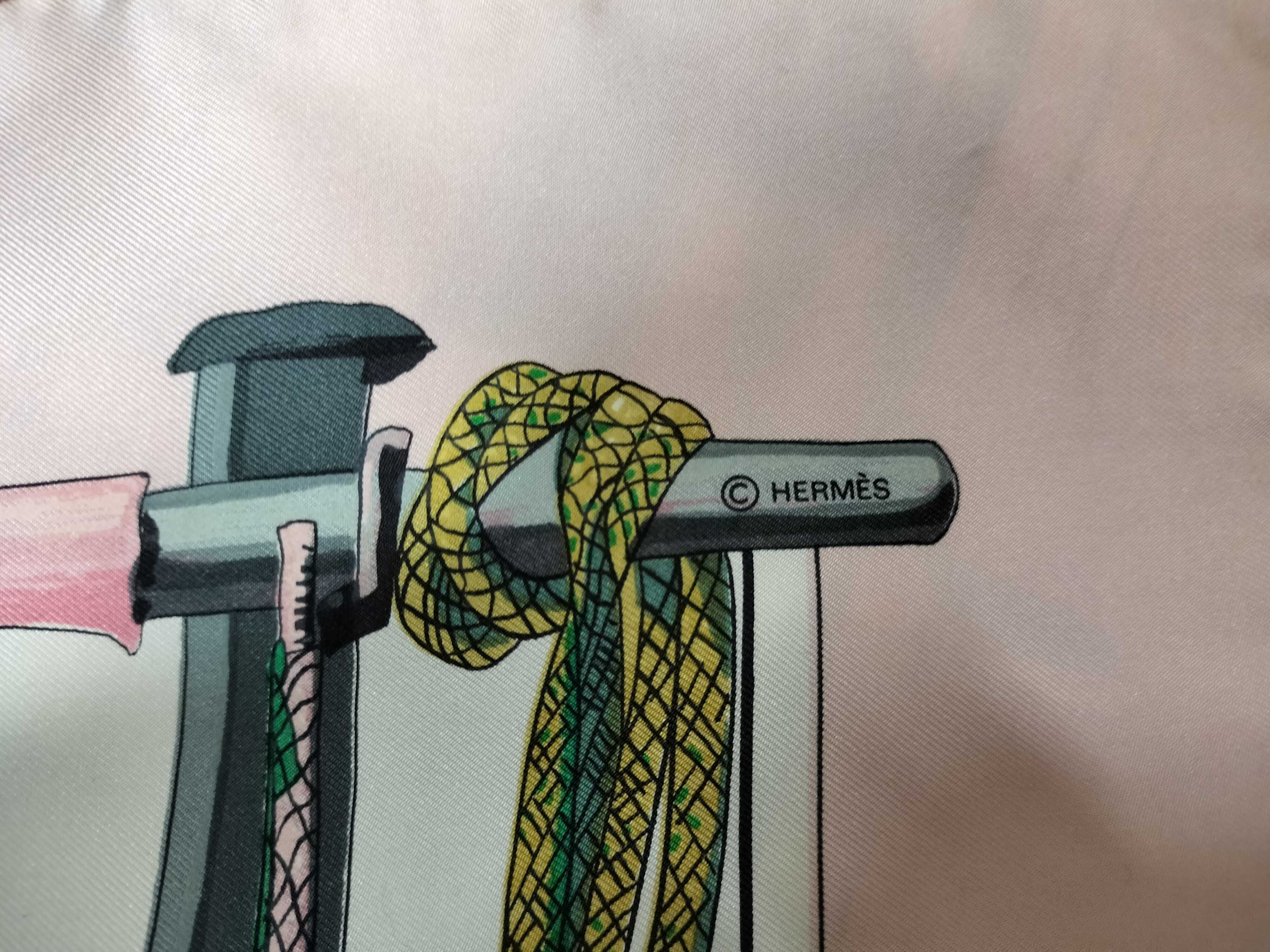 Hermes Passementerie Silk Scarf
