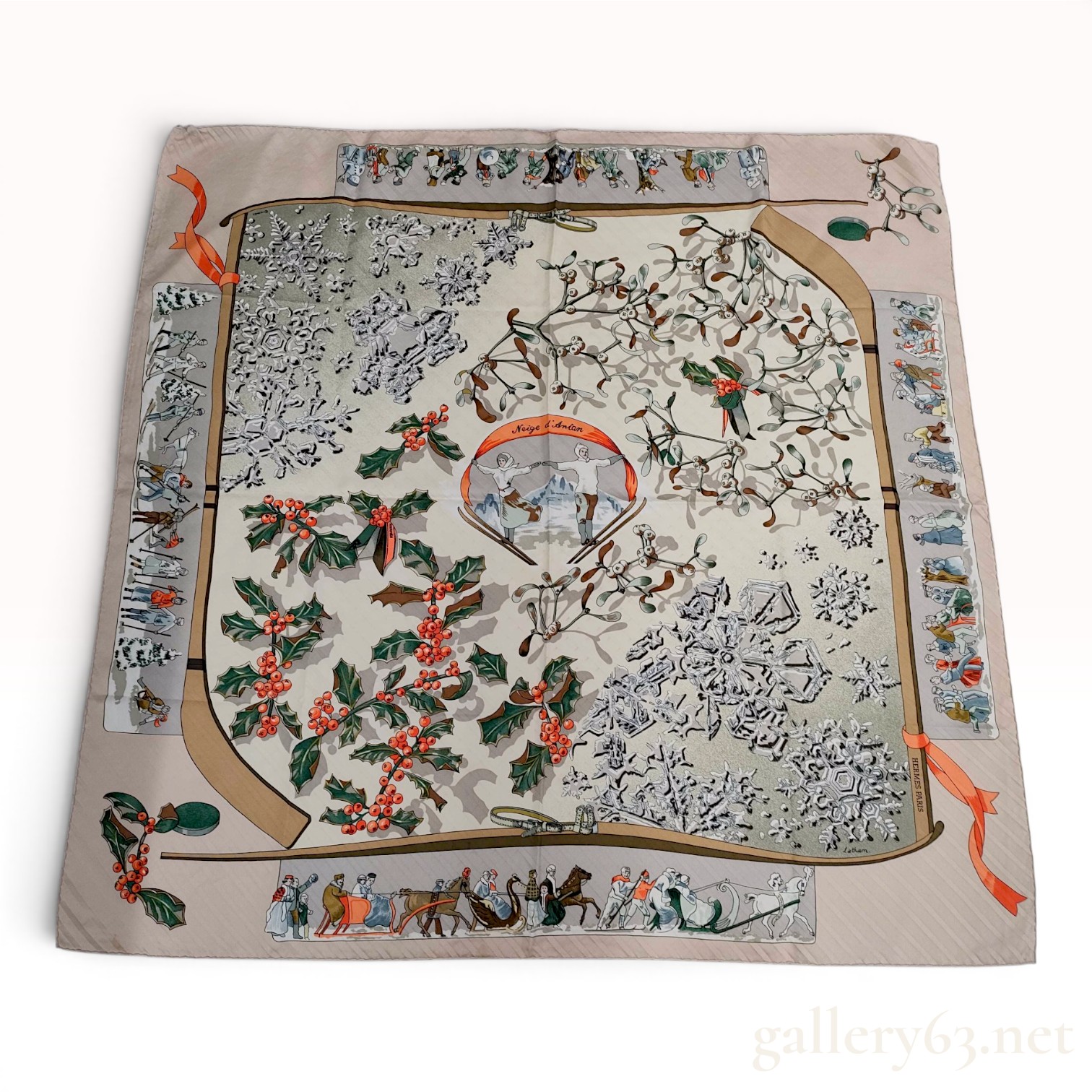 Hermes Neige d'Antan Silk Scarf