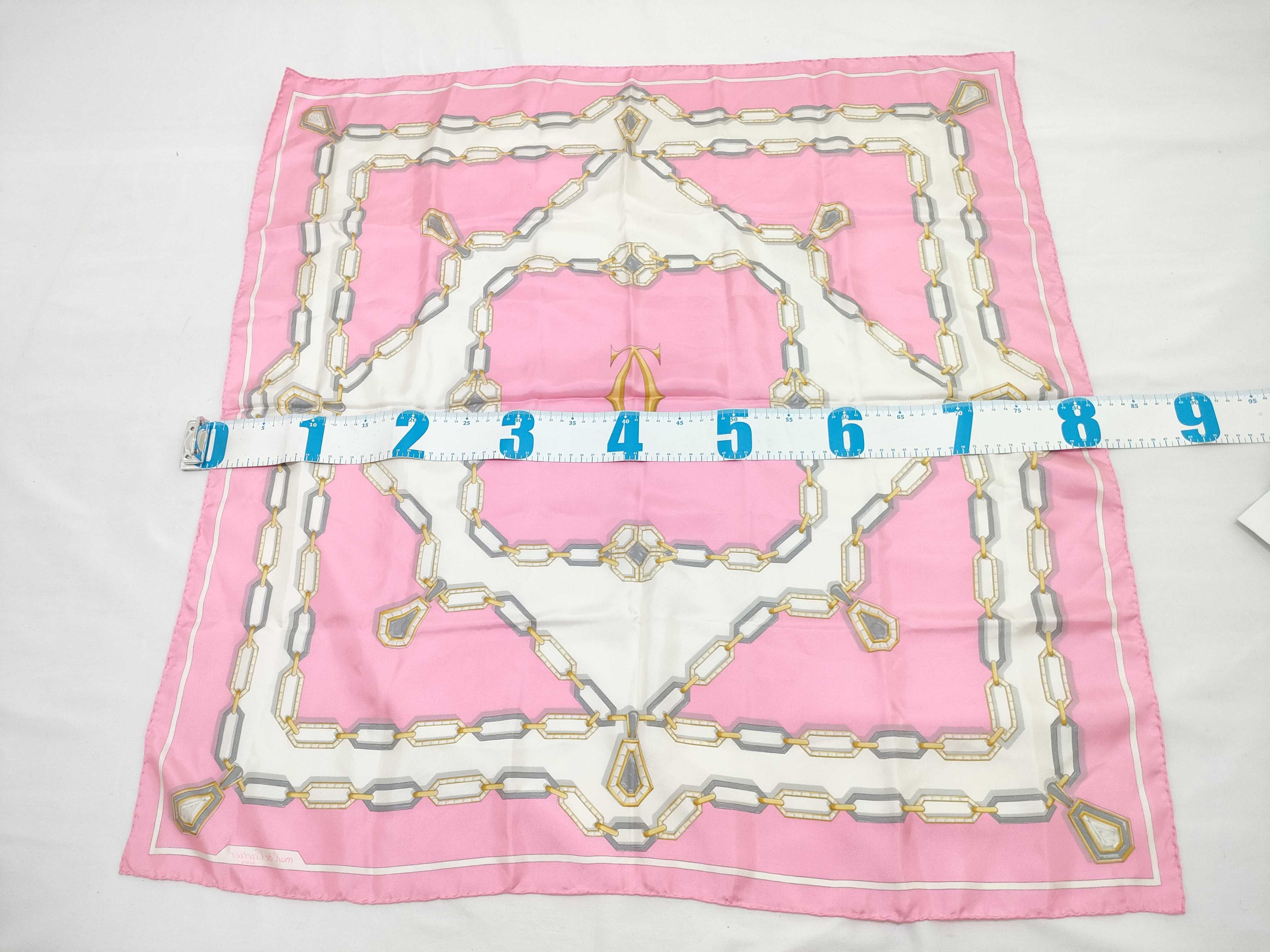 Must de Cartier Paris Silk Twill Scarf with Jewelry Motif
