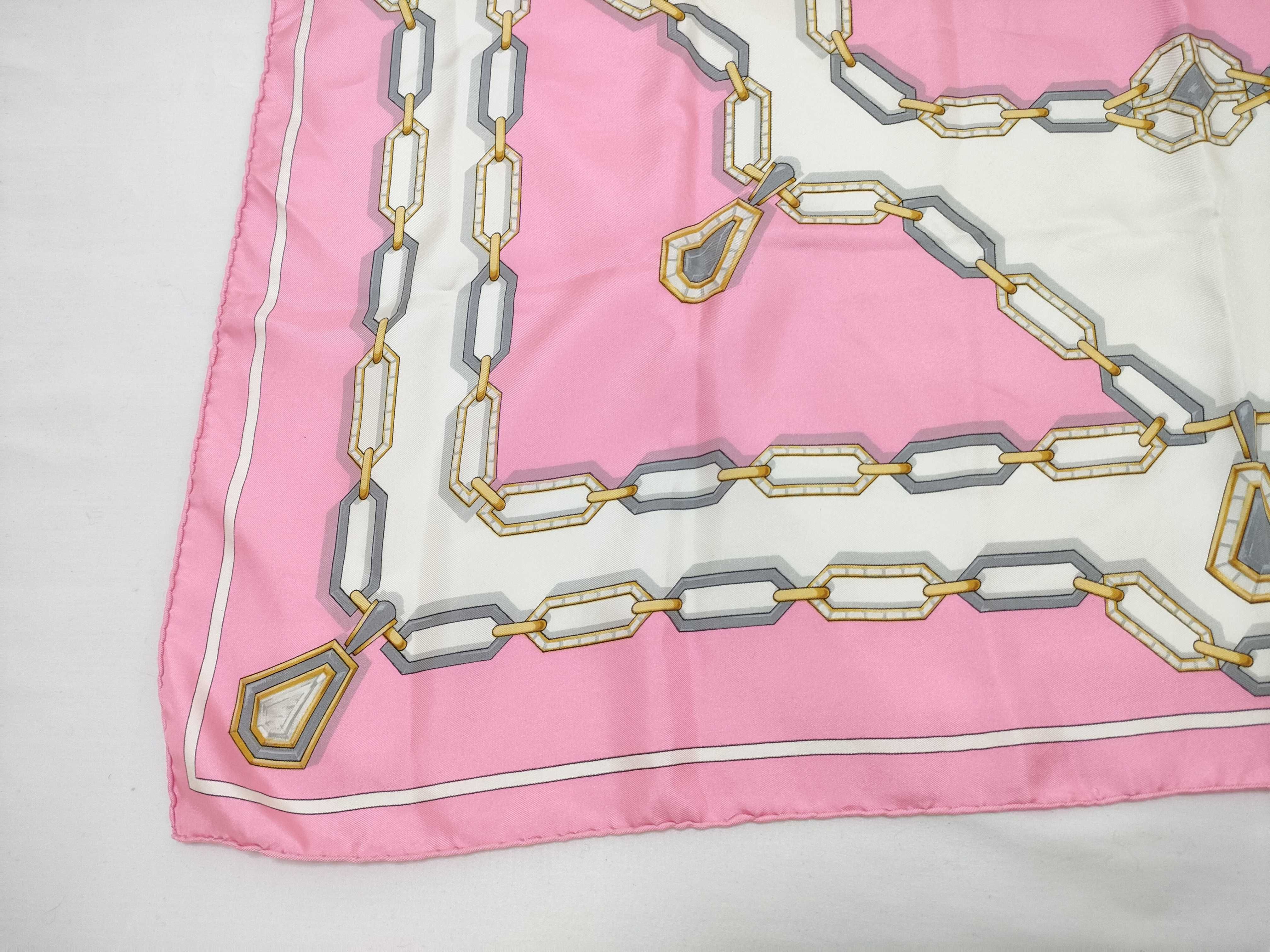 Must de Cartier Paris Silk Twill Scarf with Jewelry Motif