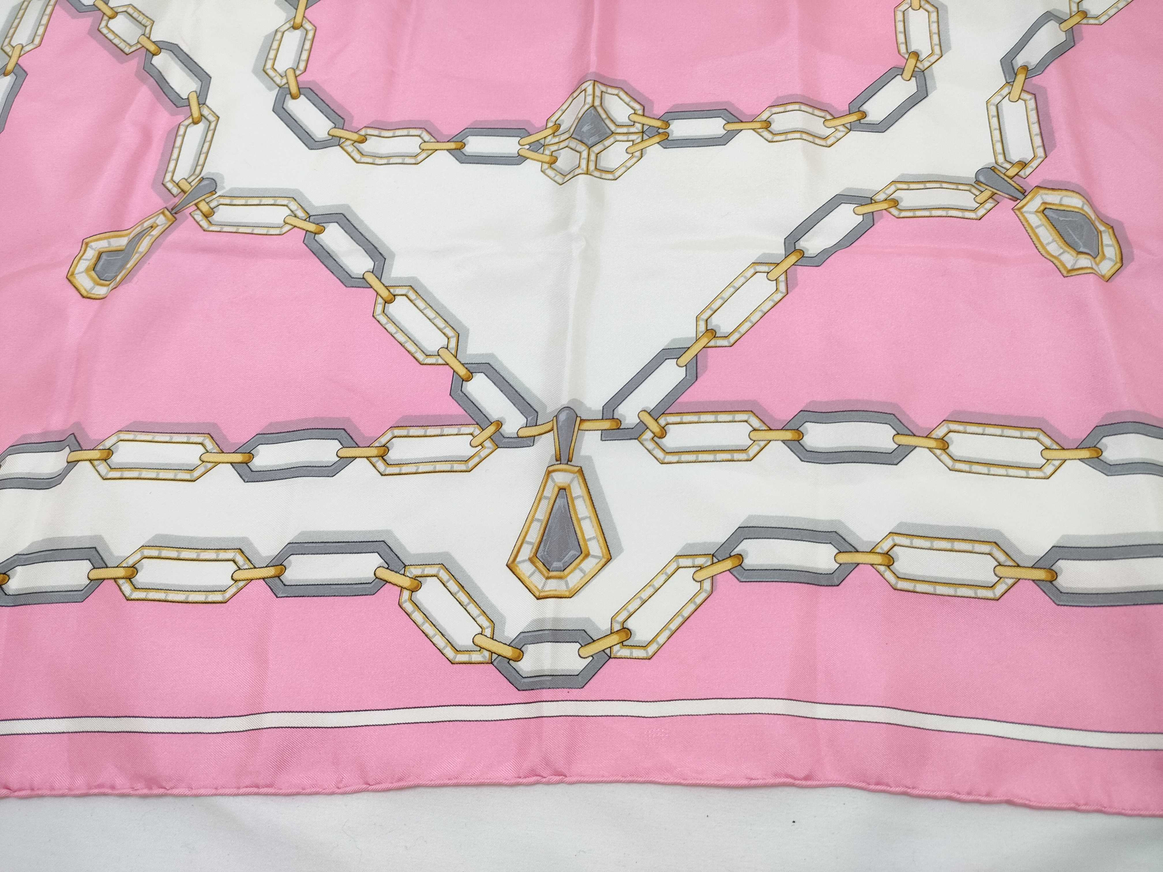 Must de Cartier Paris Silk Twill Scarf with Jewelry Motif