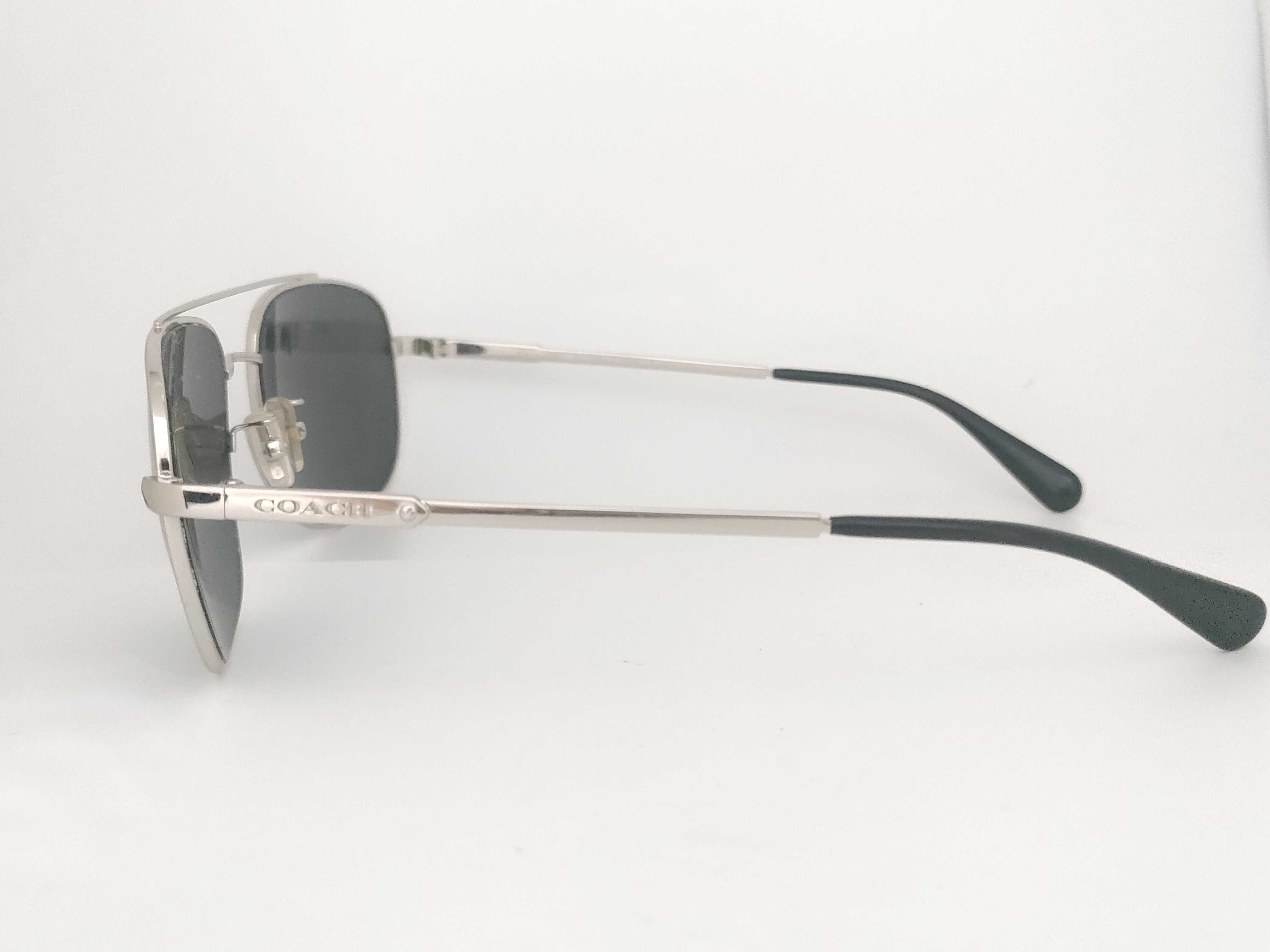 Coach HC 7084 L1056 Men's Aviator Sunglasses and Case