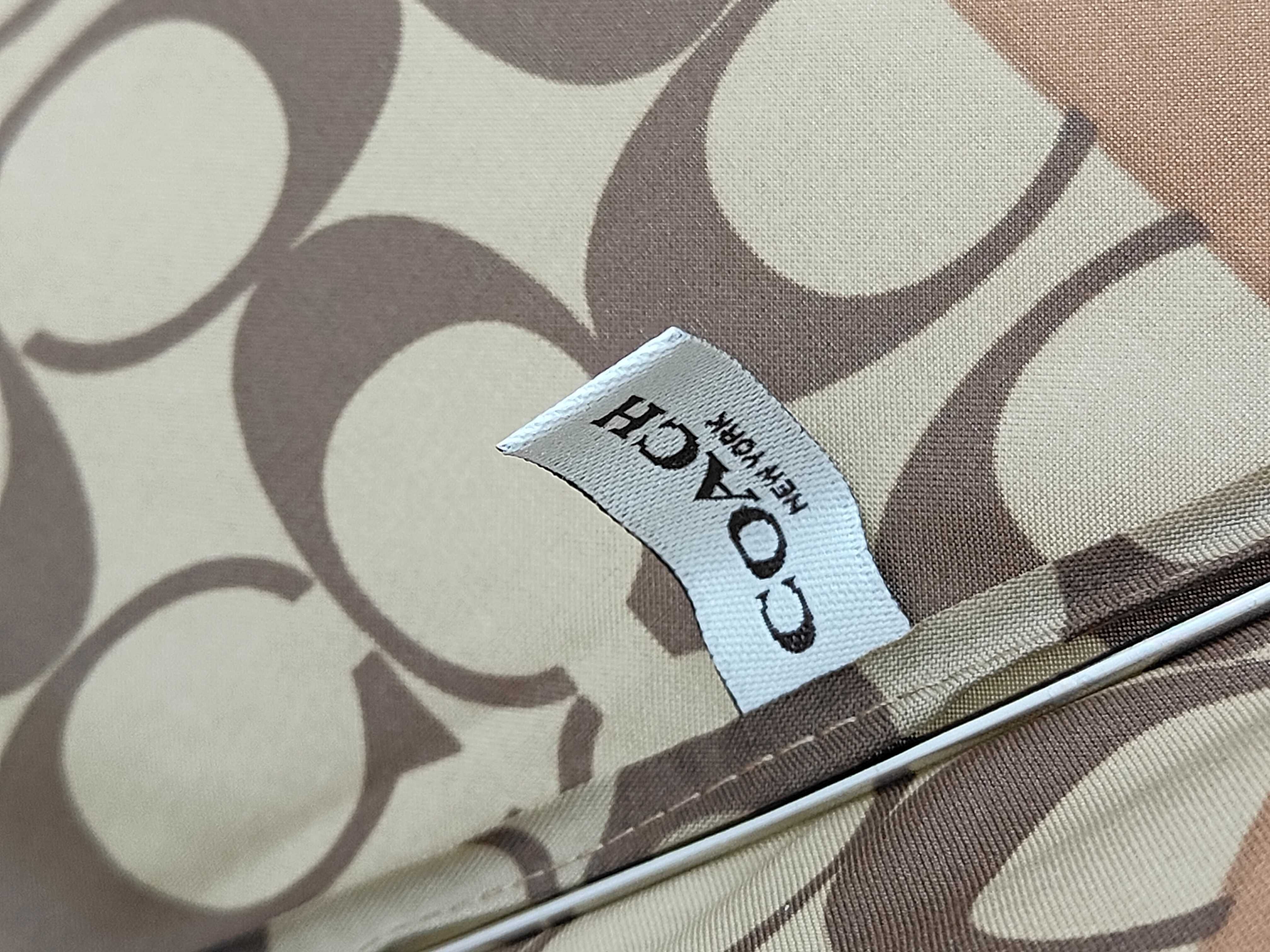 Coach UV Protection Signature Mini Umbrella with Matching Sleeve and Storage Bag