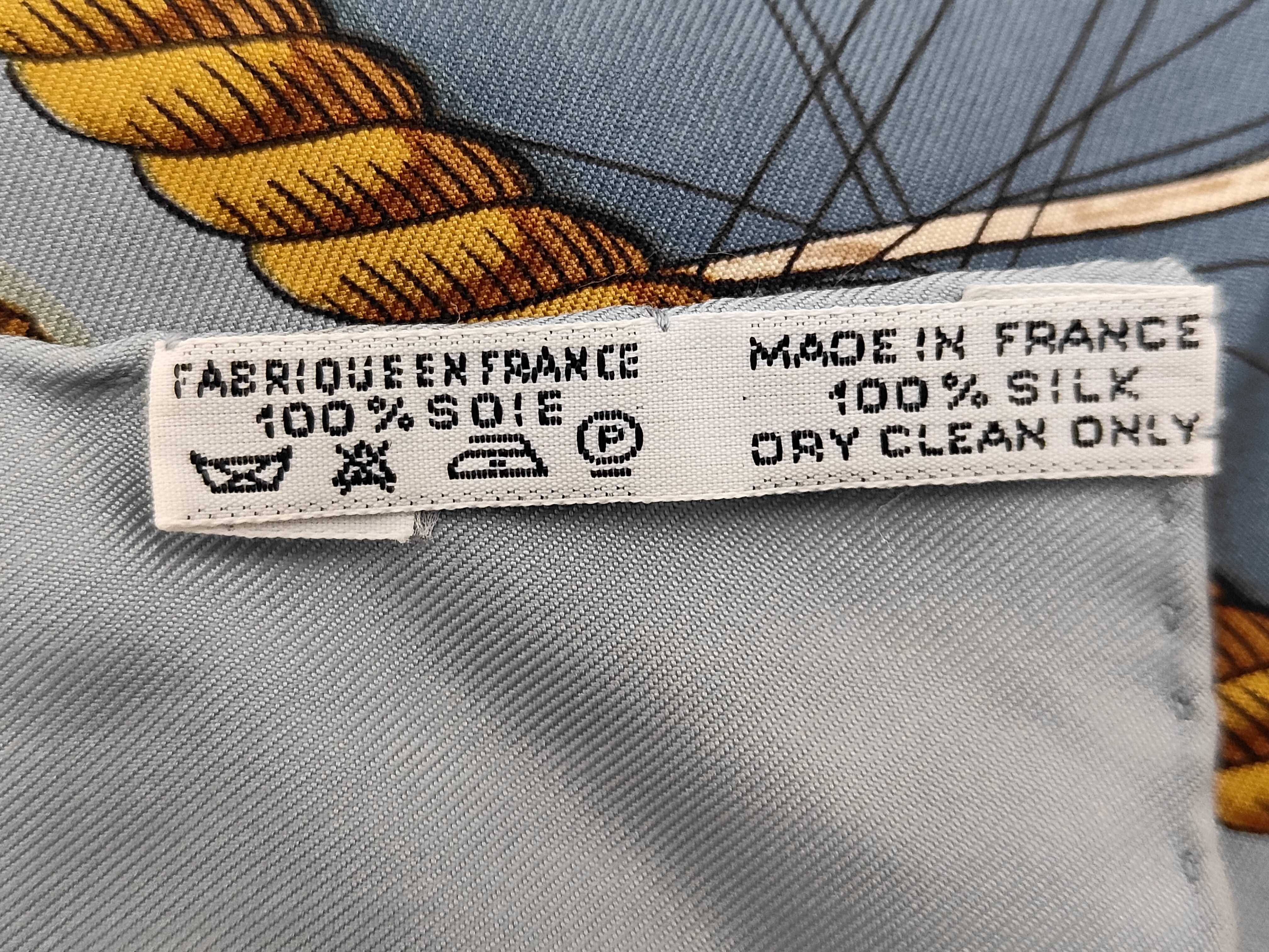 Hermes Marine et Cavalerie Silk Scarf
