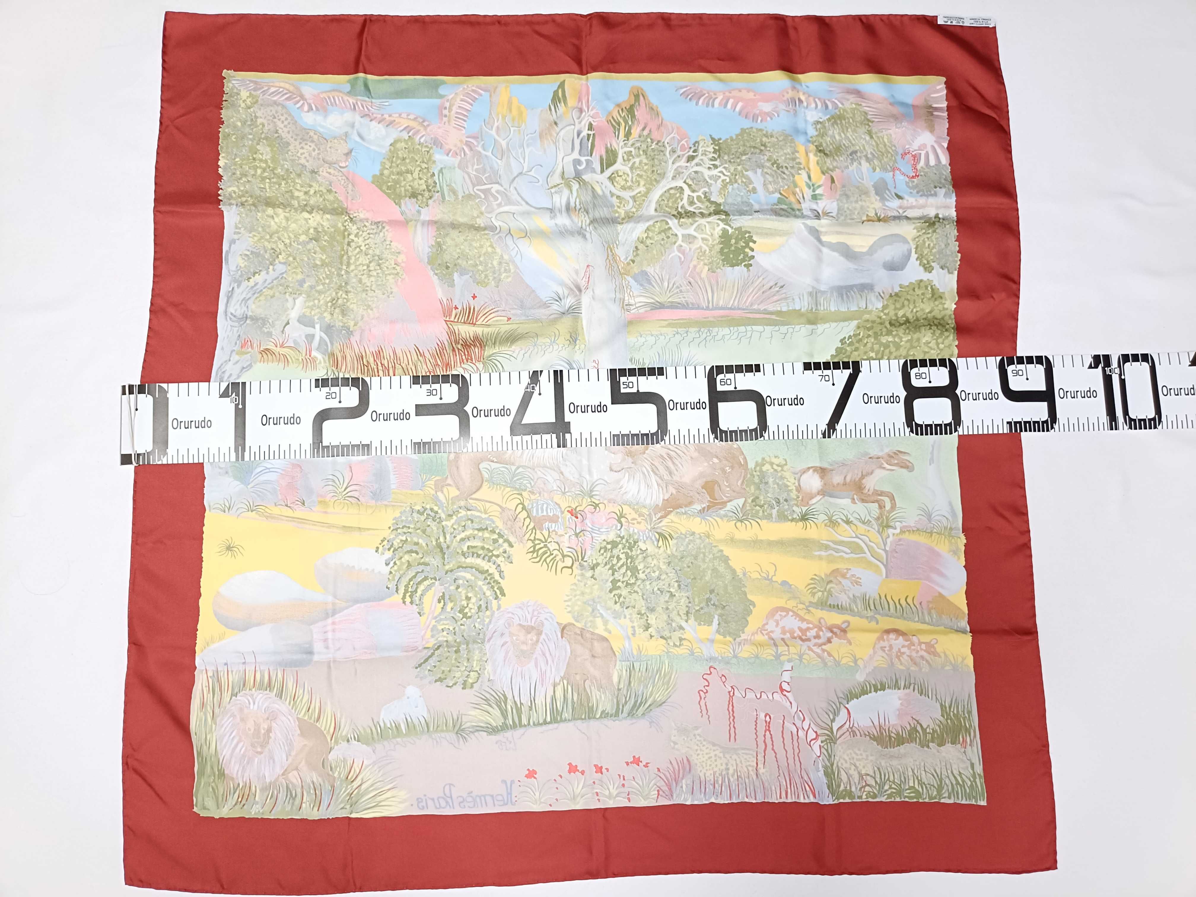 Hermes Nuba Mountain Silk Scarf by Sefedin Ibrahim Alamin