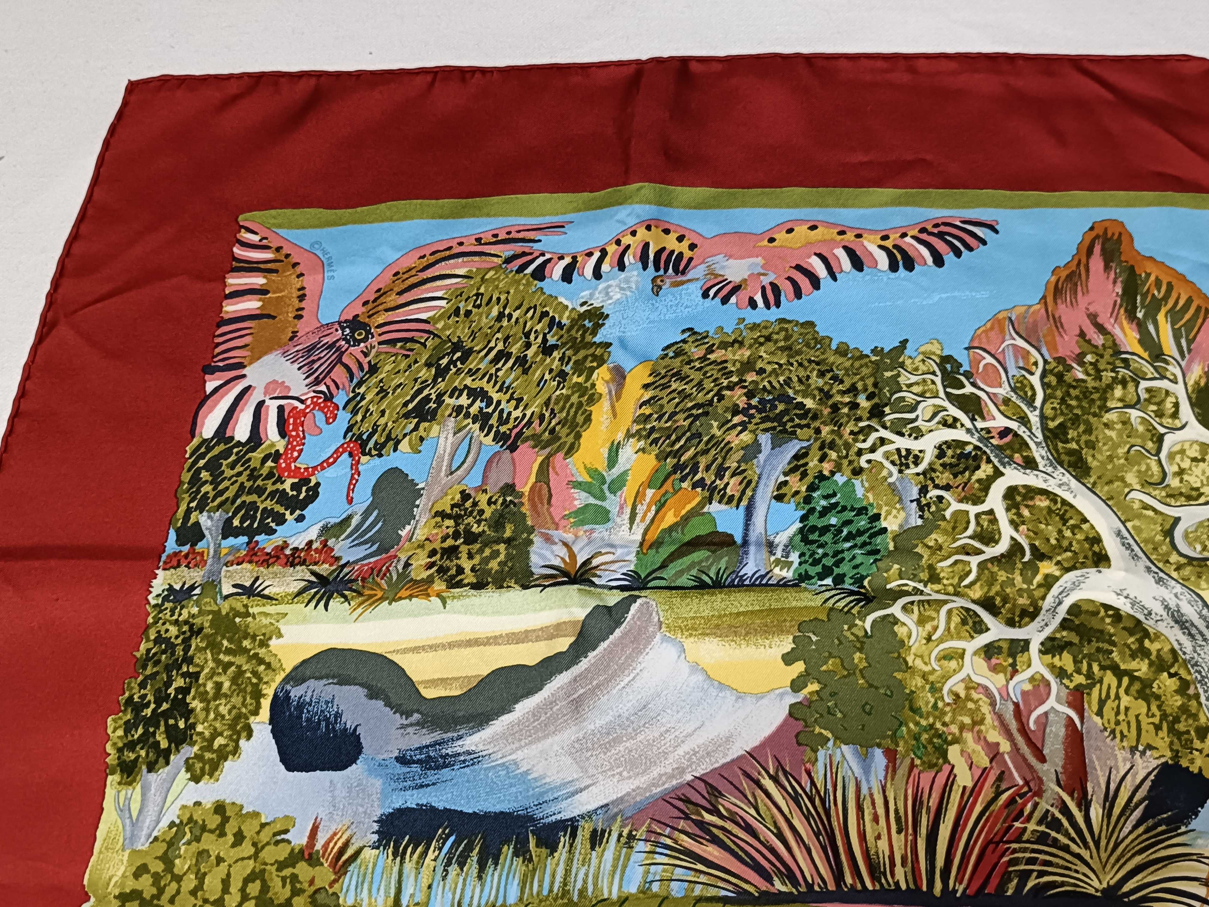 Hermes Nuba Mountain Silk Scarf by Sefedin Ibrahim Alamin