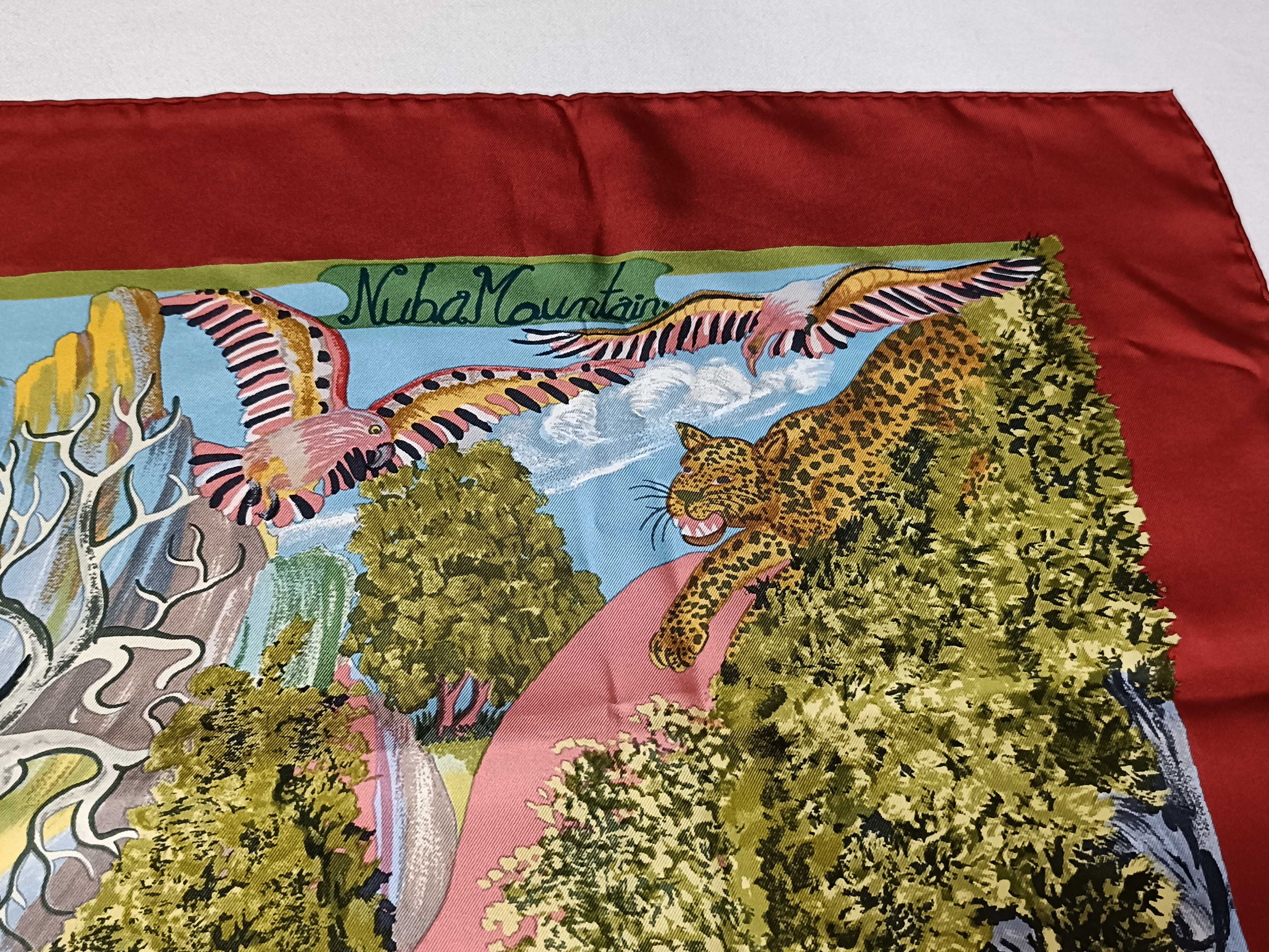 Hermes Nuba Mountain Silk Scarf by Sefedin Ibrahim Alamin