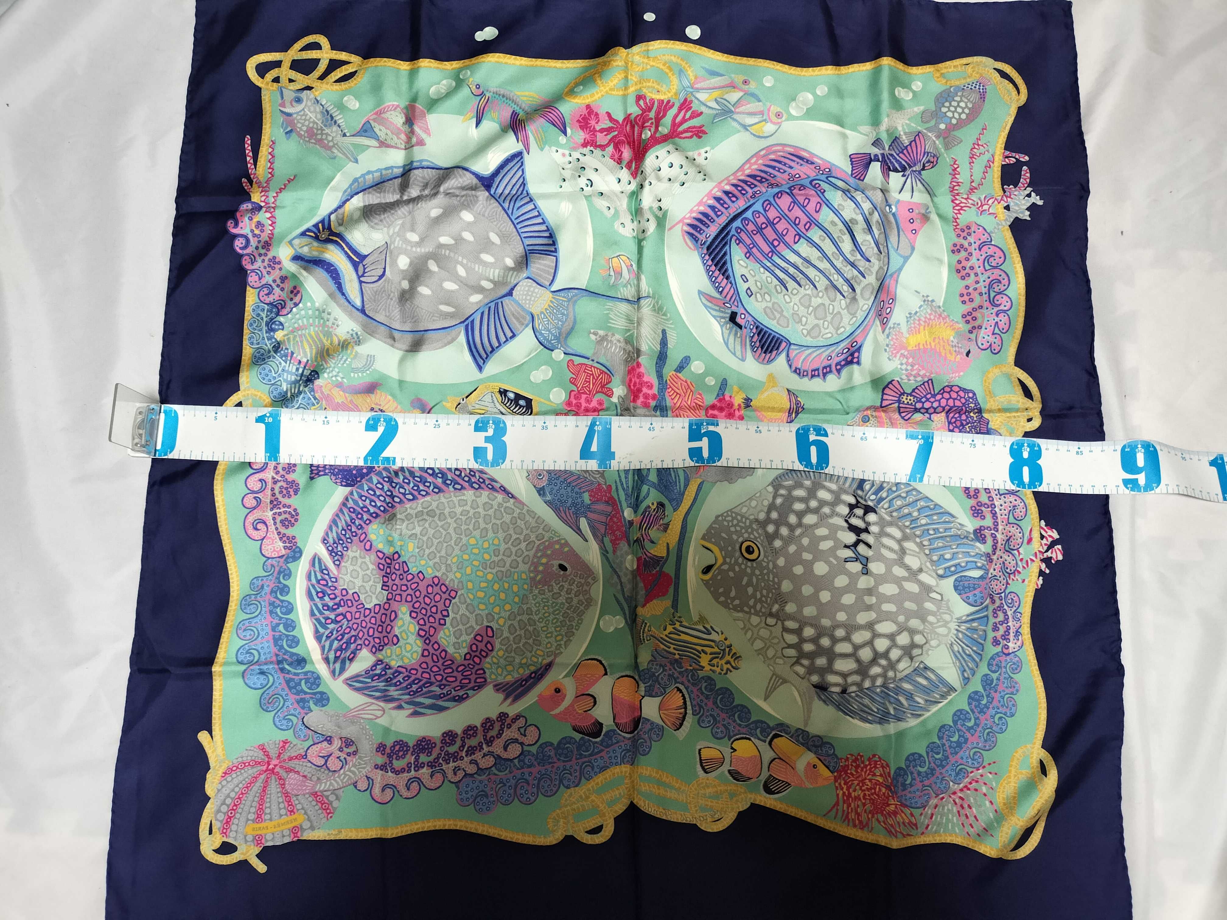 Hermes Grands Fonds Silk Twill Scarf by Annie Faivre