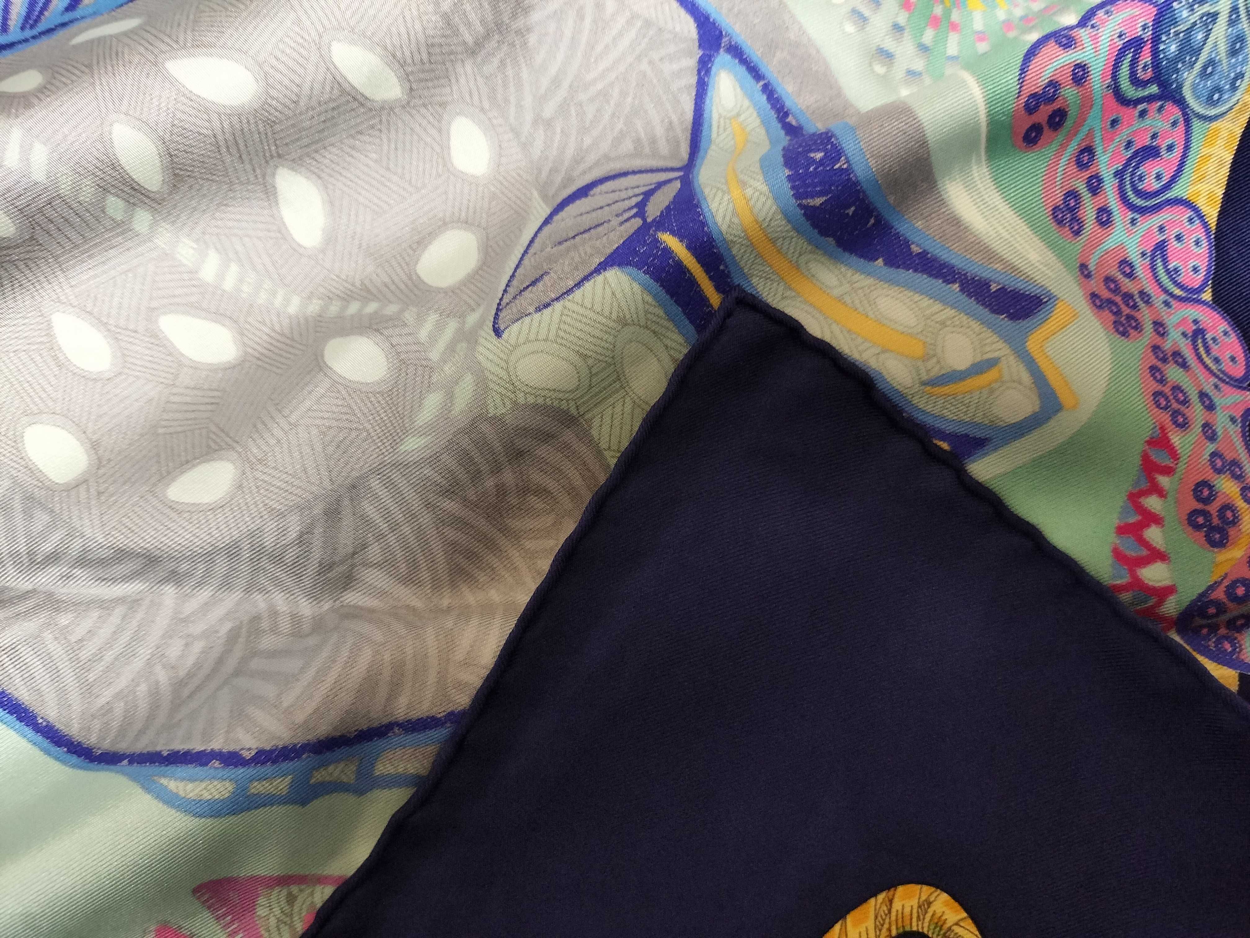 Hermes Grands Fonds Silk Twill Scarf by Annie Faivre