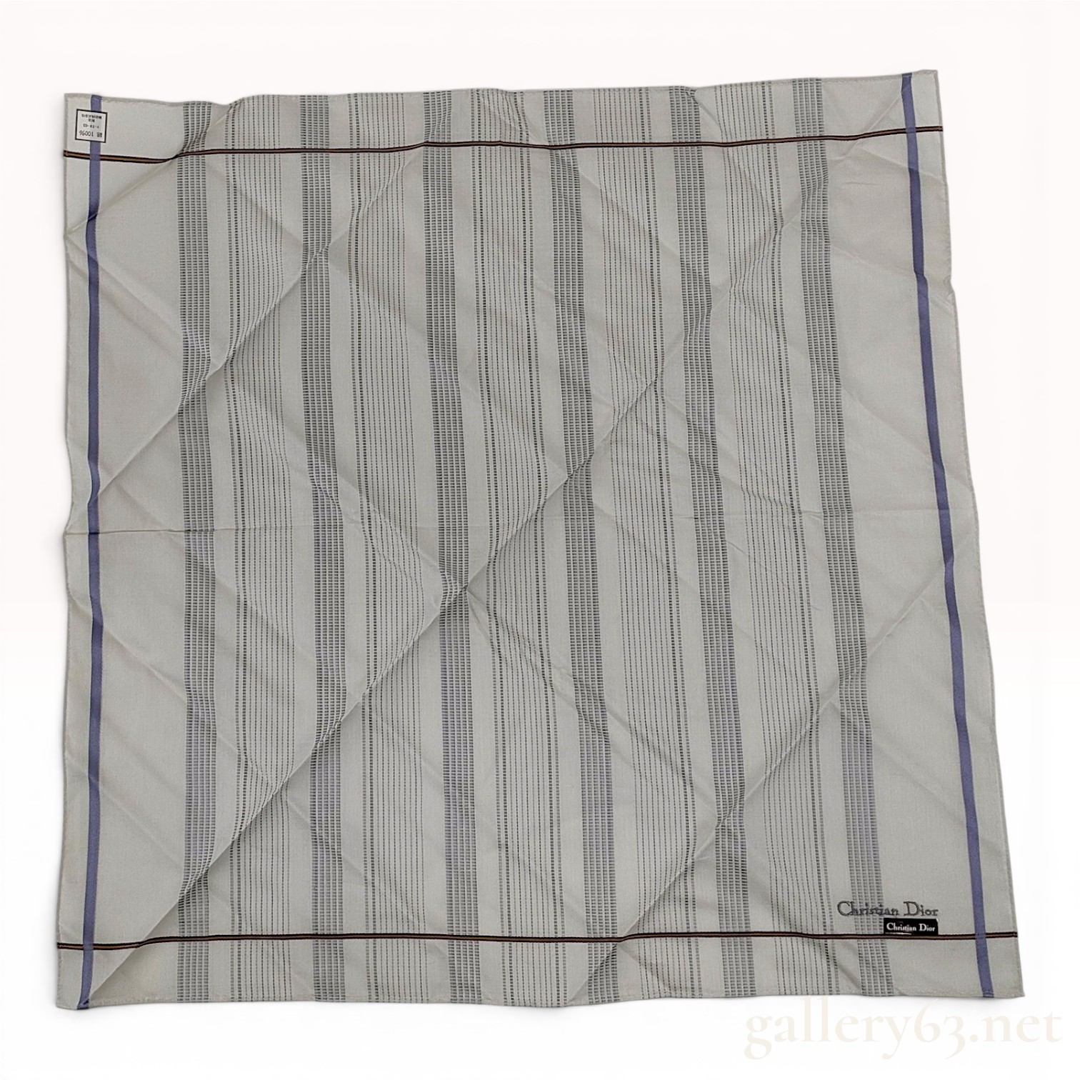 Christian Dior Striped Cotton Handkerchief
