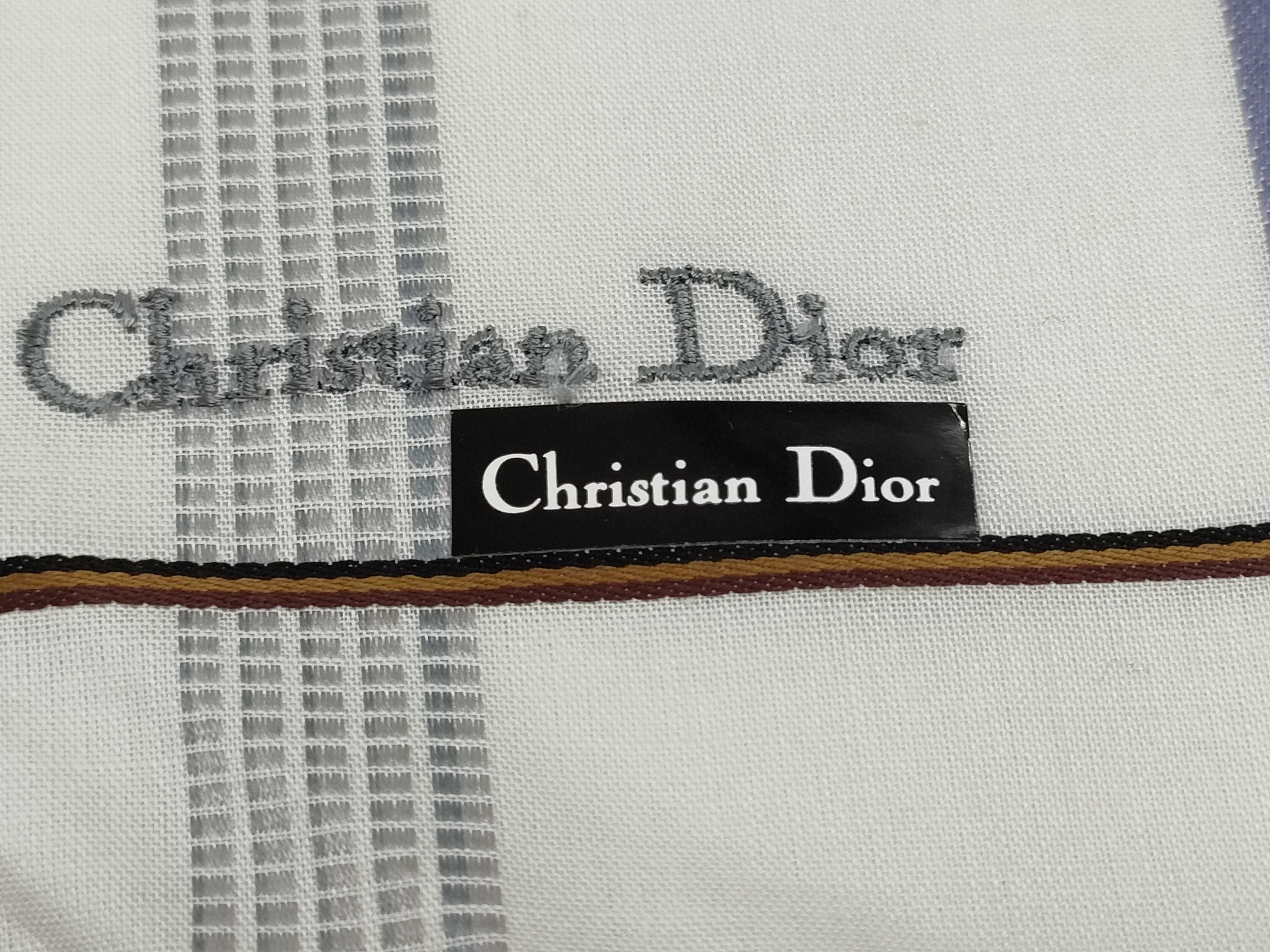 Christian Dior Striped Cotton Handkerchief