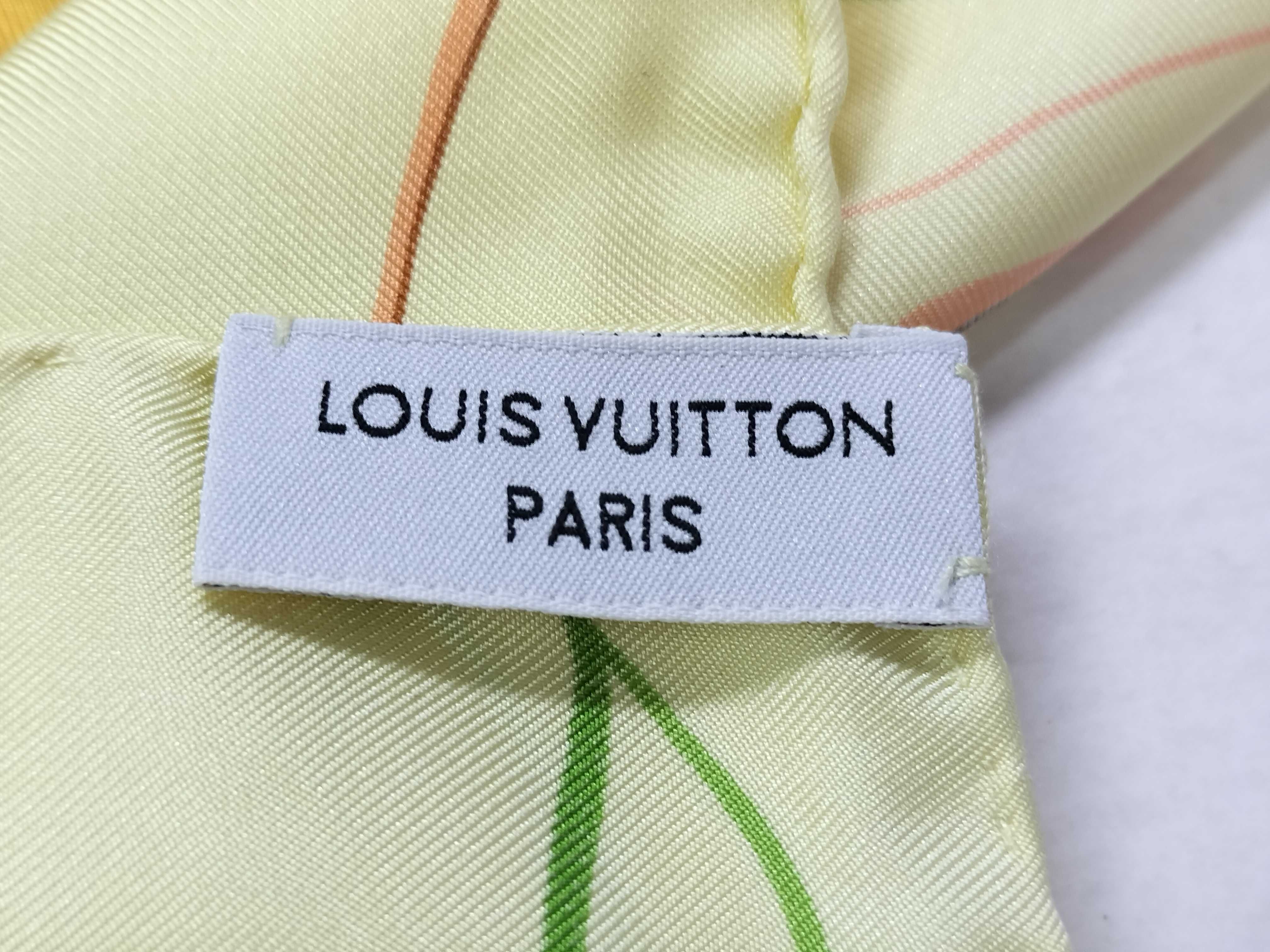 Louis Vuitton Square Silk Airplane Scarf
