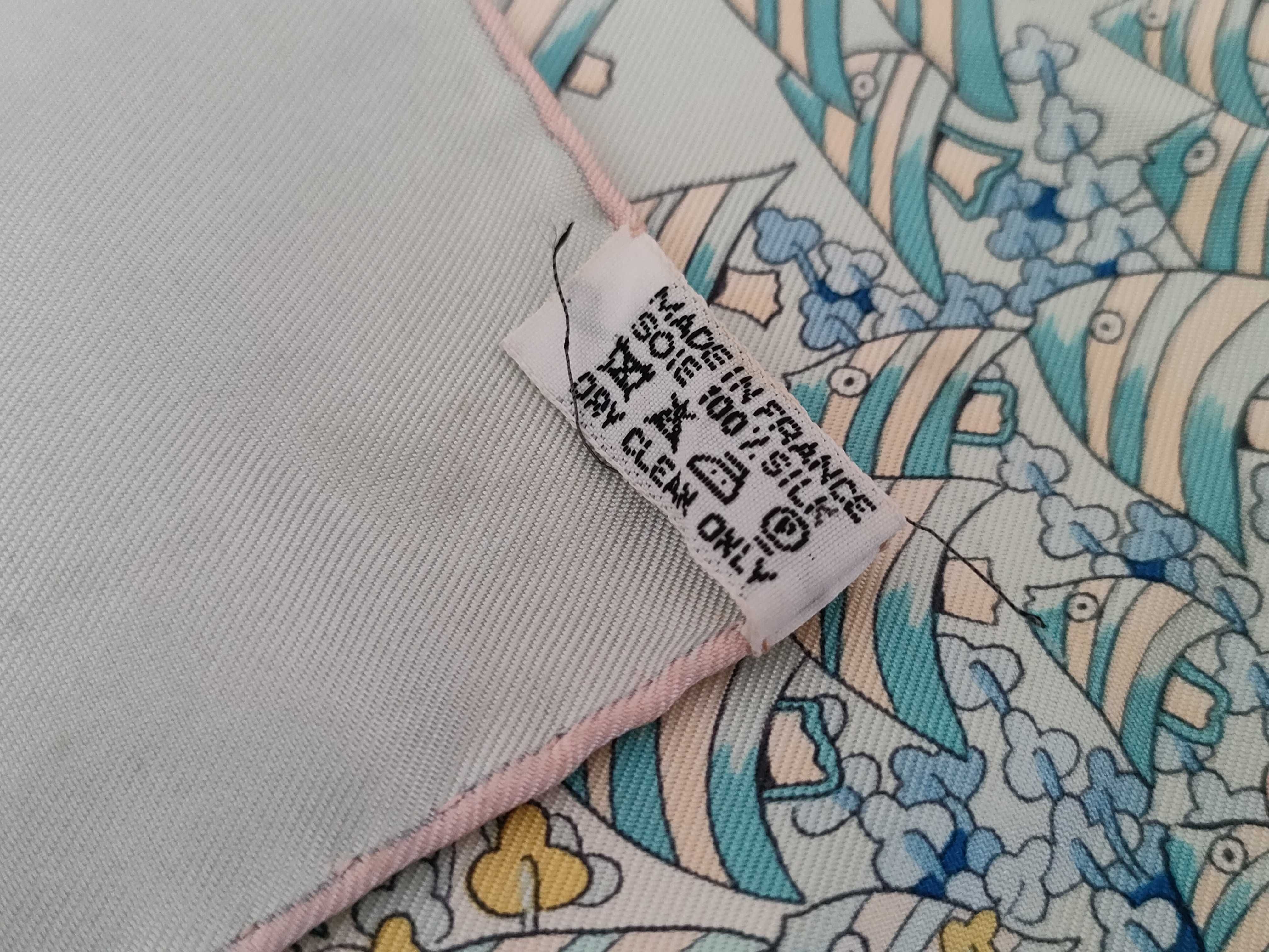 Hermes Rencontre Oceane Silk Scarf