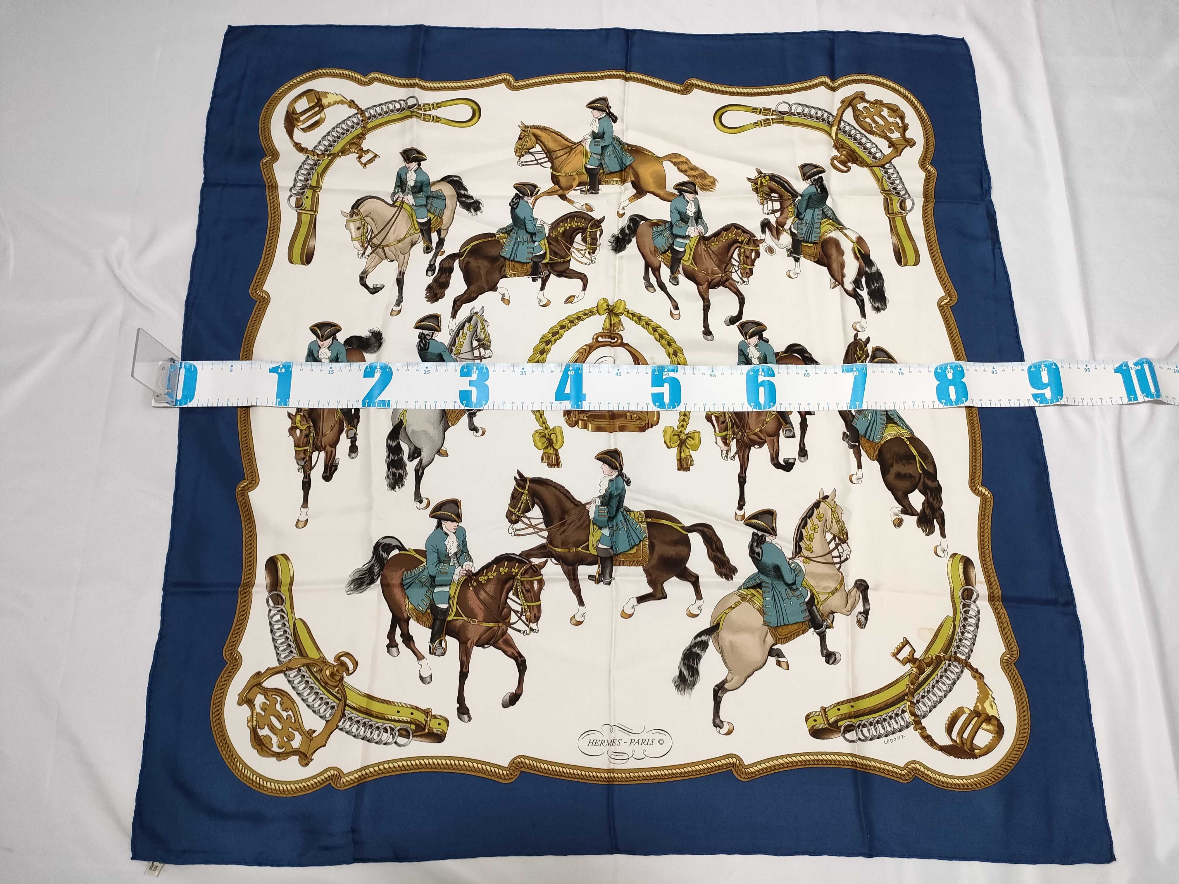 Hermes Paris Reprise Silk Twill Carre 90 Scarf