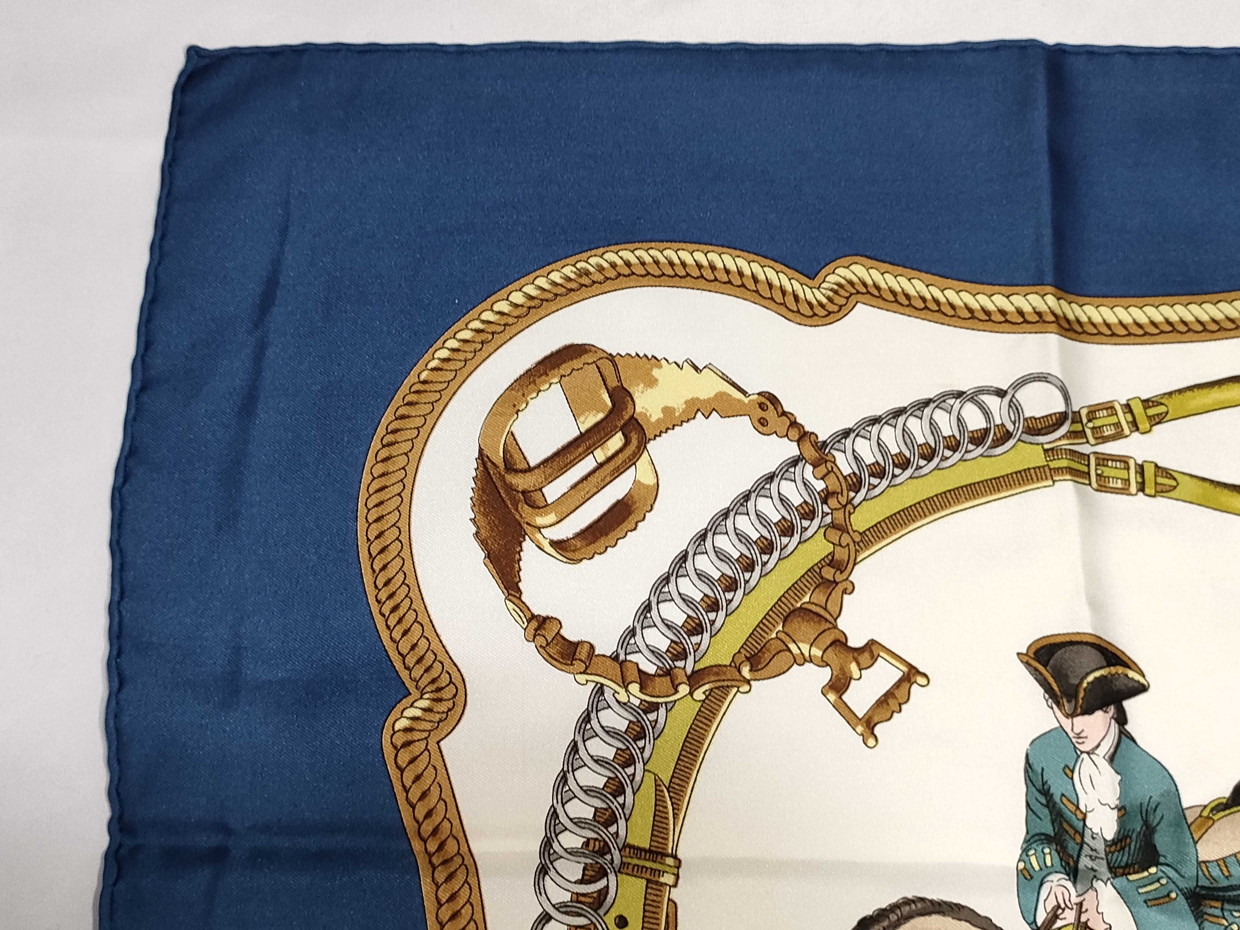 Hermes Paris Reprise Silk Twill Carre 90 Scarf