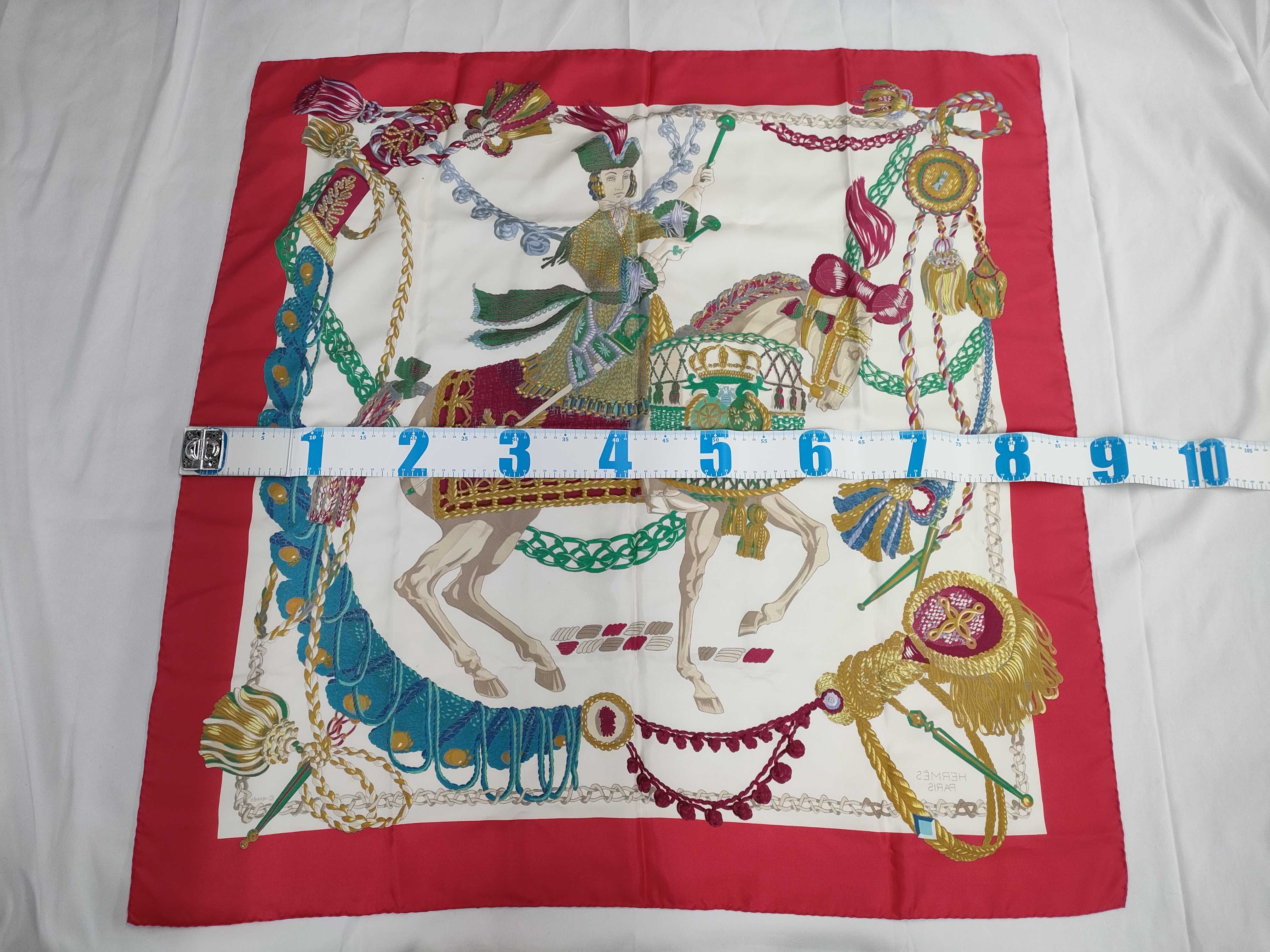 Hermes Poste et Cavalerie Silk Scarf