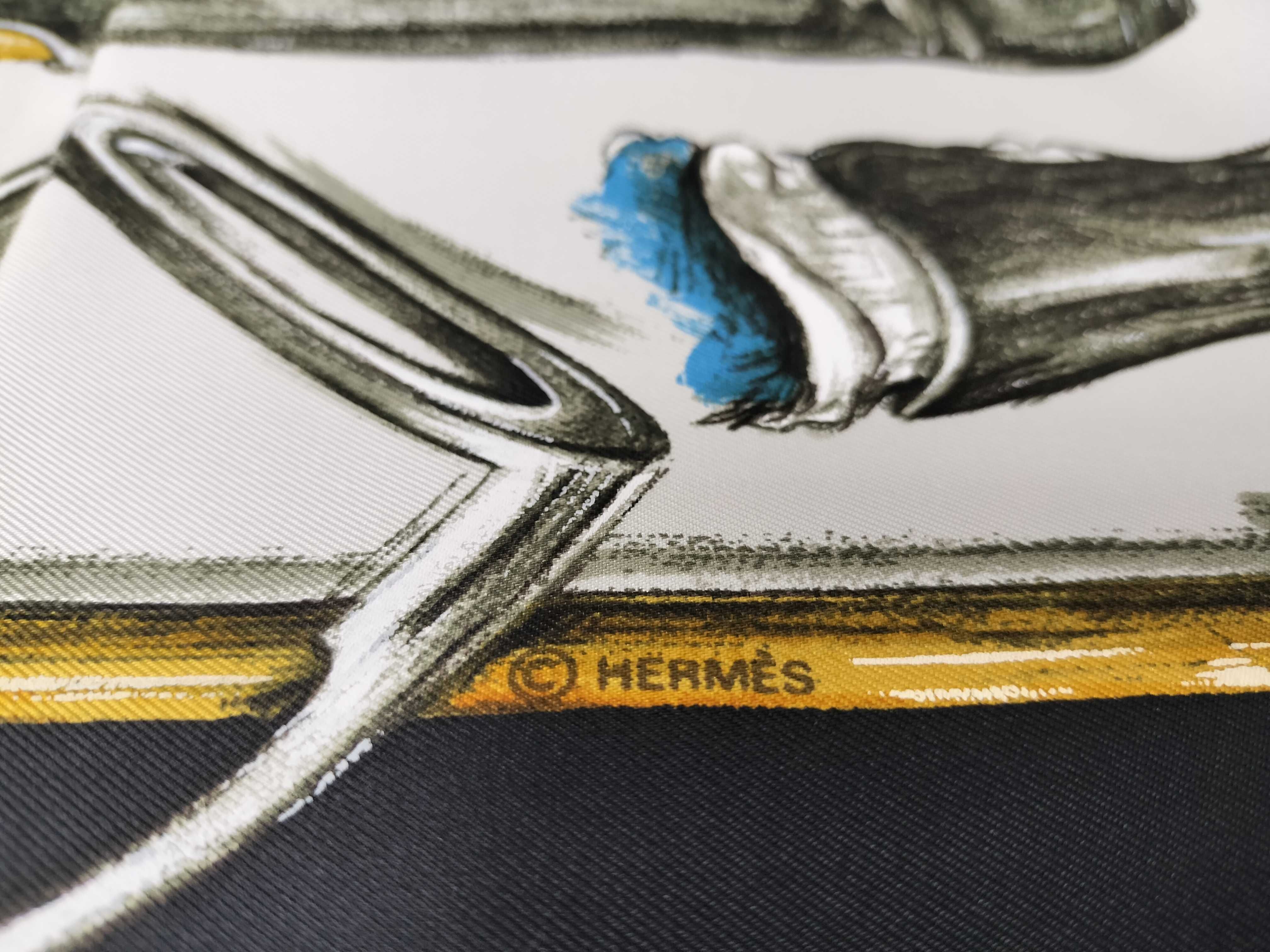 Hermes Xavier de Poret A Propos de Bottes Silk Scarf