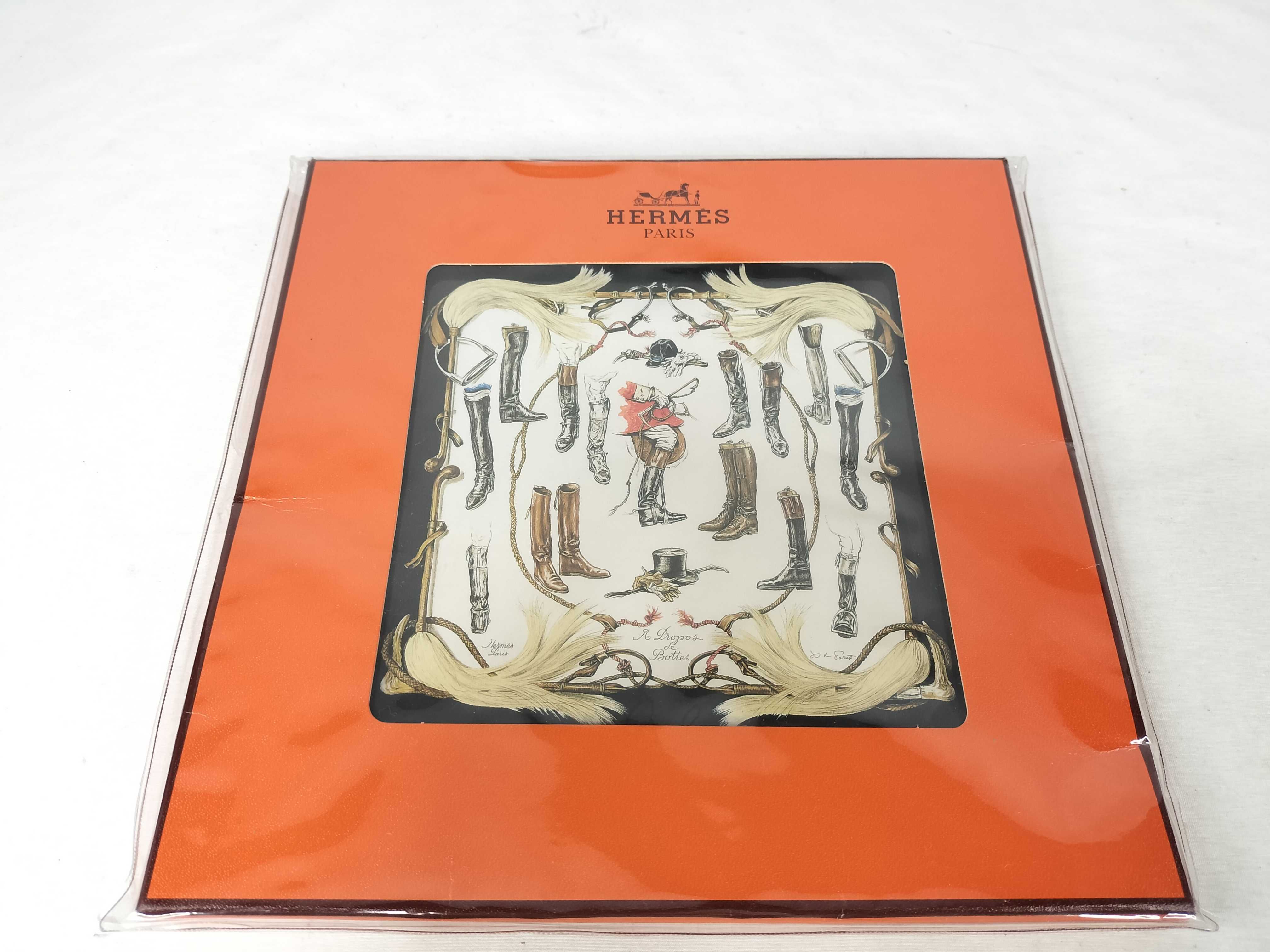 Hermes Xavier de Poret A Propos de Bottes Silk Scarf